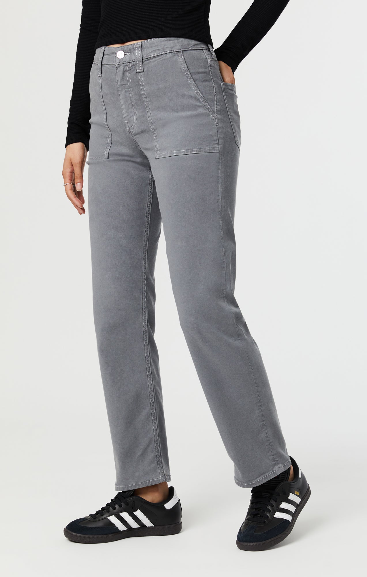 SHELIA FRONT POCKET STRAIGHT IN QUIET SHADE LUXE TWILL - Mavi Jeans