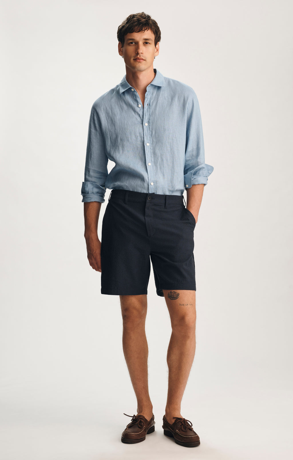 CHINO 7" INSEAM SHORTS IN NAVY BLAZER - Mavi Jeans