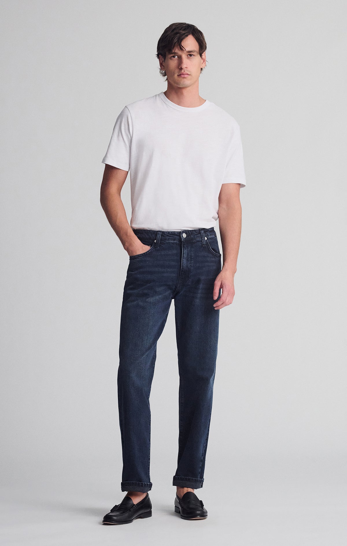 MARCEL LOOSE STRAIGHT LEG IN INK CLASSIC BLUE - Mavi Jeans