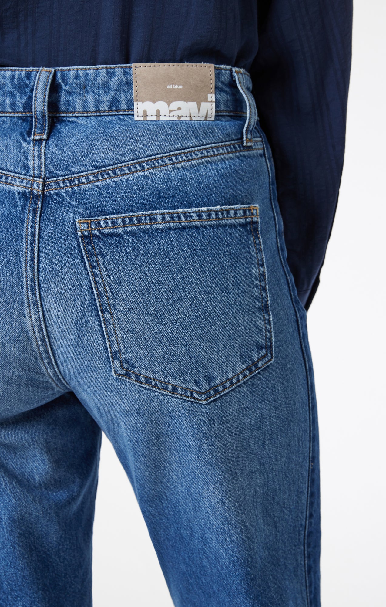 SAVANNAH STRAIGHT LEG IN MIX BLUE BLOCKING - Mavi Jeans