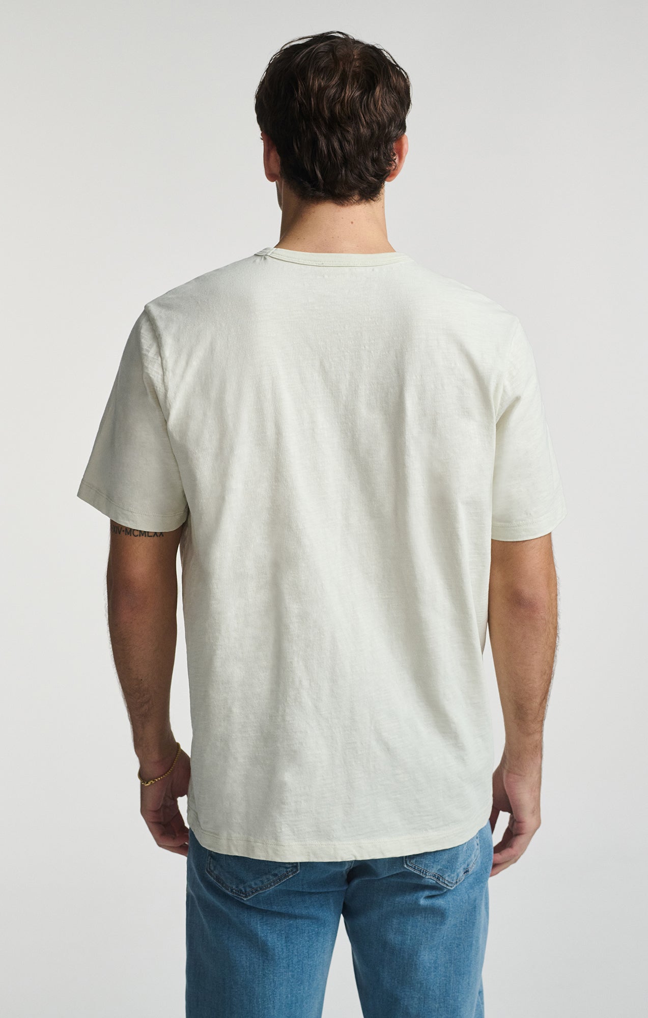 SLUB SHORT SLEEVE T-SHIRT IN FOGGY DEW - Mavi Jeans