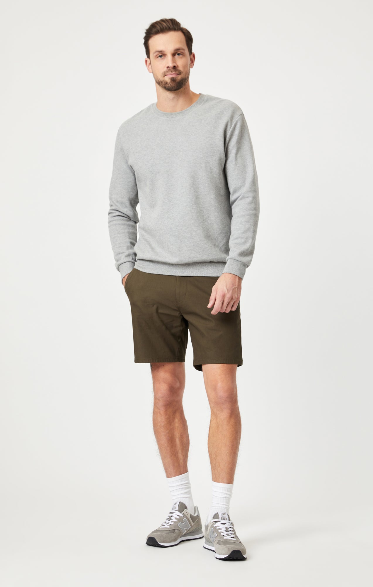 DARREN CHINO SHORTS IN KHAKI TRUE MOVE - Mavi Jeans