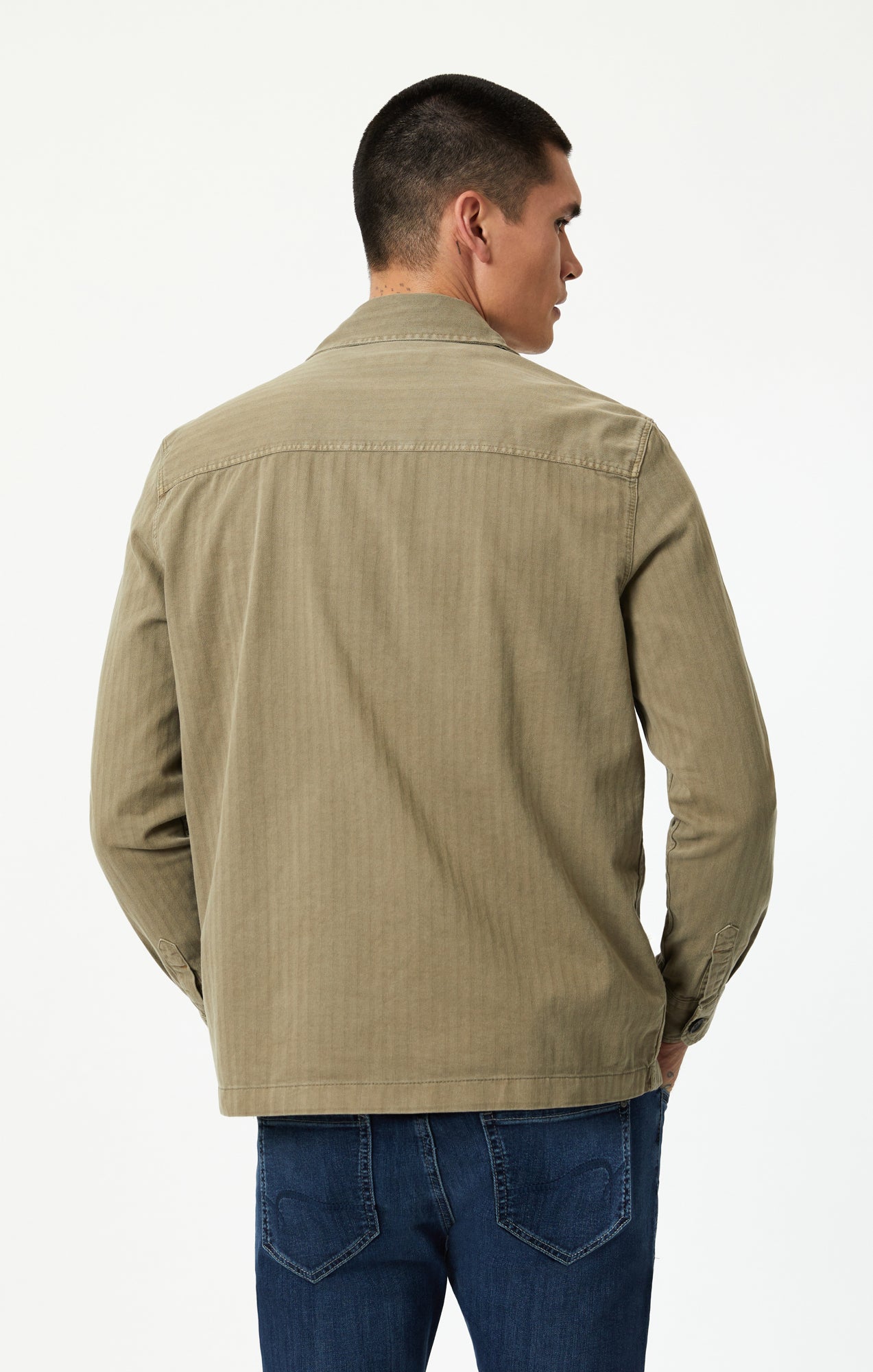 DOUBLE POCKET OVERSHIRT IN MERMAID - Mavi Jeans