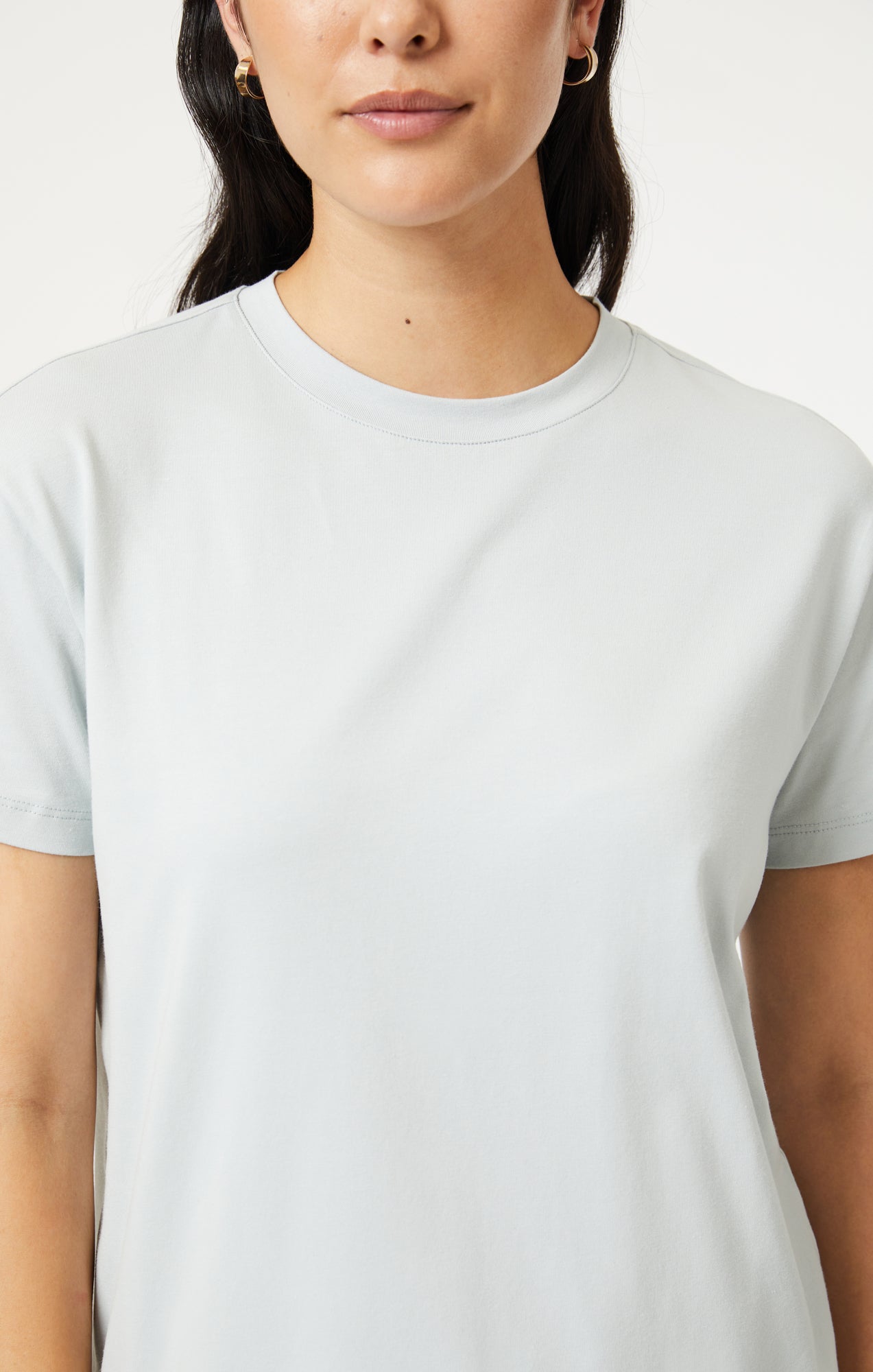 CREW NECK T-SHIRT IN SAGE NATURAL DYE - Mavi Jeans