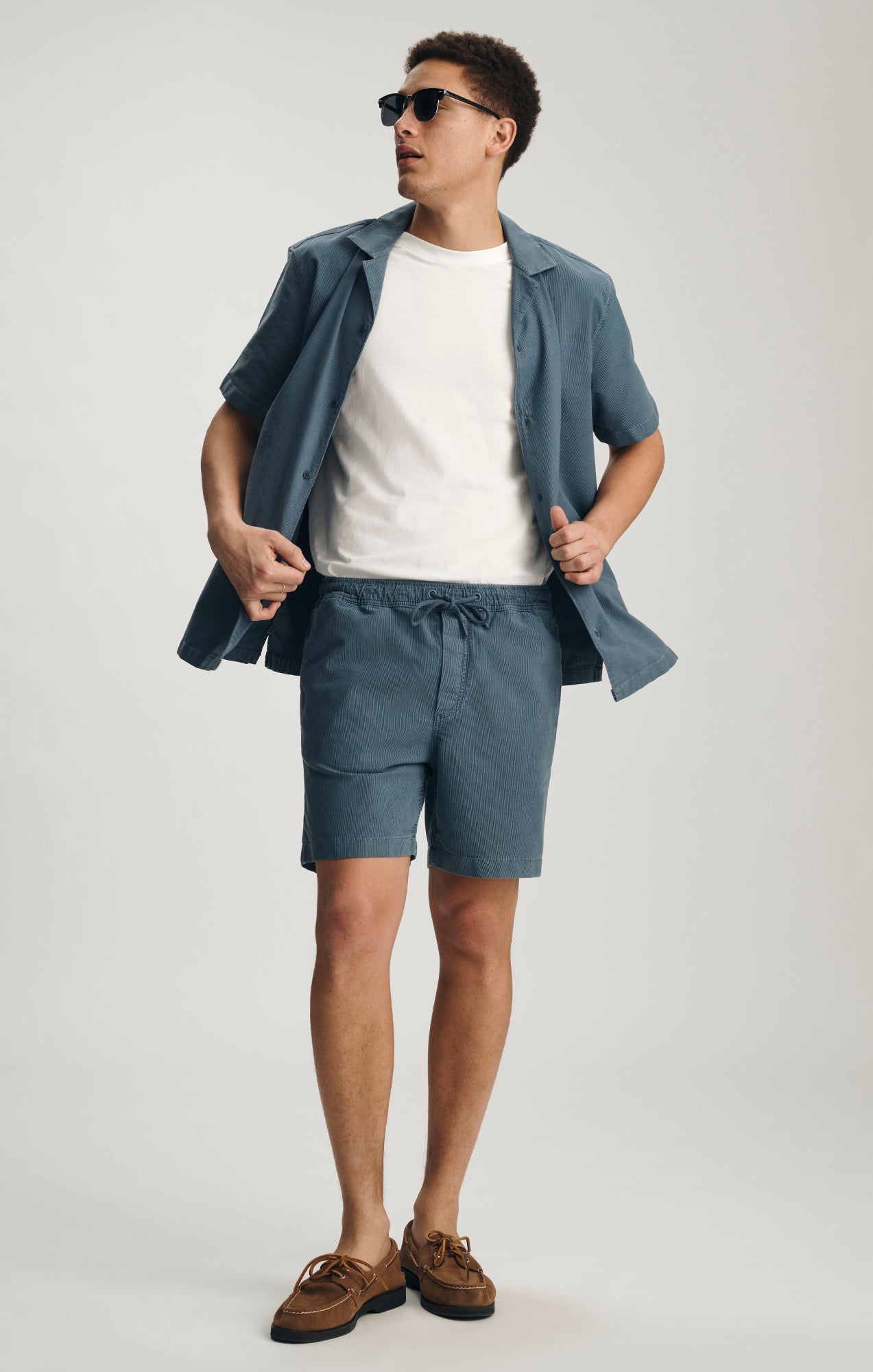 DRAWSTRING SHORTS IN FLINT STONE - Mavi Jeans