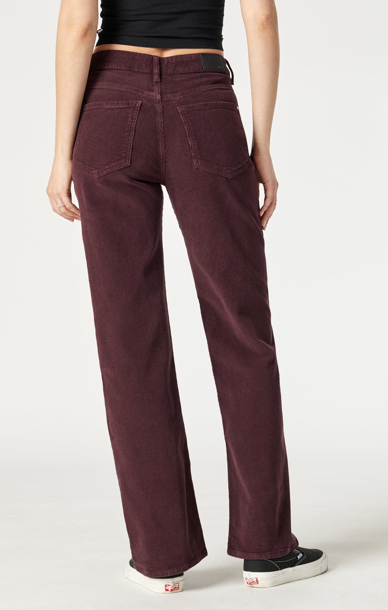 VICTORIA WIDE LEG IN MAHOGANY CORD - Mavi Jeans