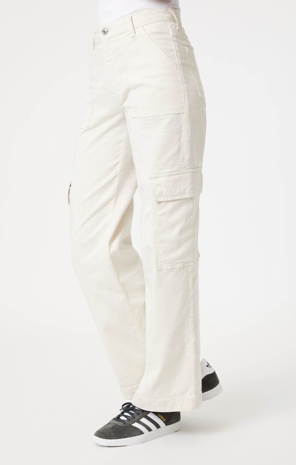 ALVA STRAIGHT CARGO IN OFF WHITE LUXE TWILL - Mavi Jeans