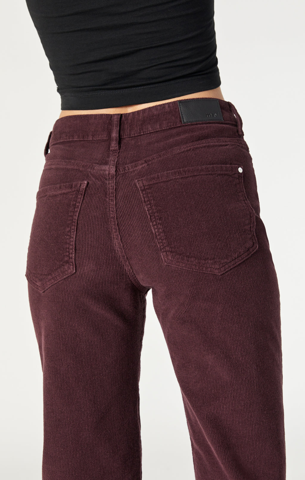 VICTORIA WIDE LEG IN MAHOGANY CORD - Mavi Jeans