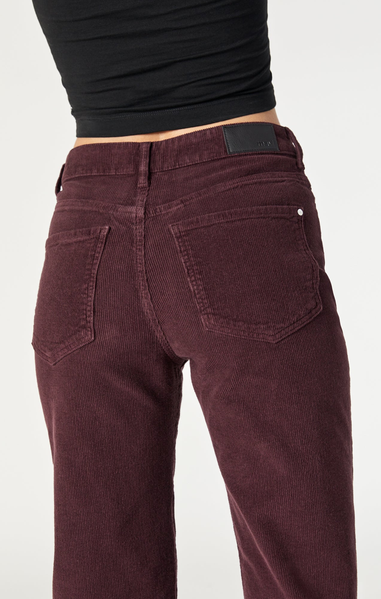 VICTORIA WIDE LEG IN MAHOGANY CORD - Mavi Jeans