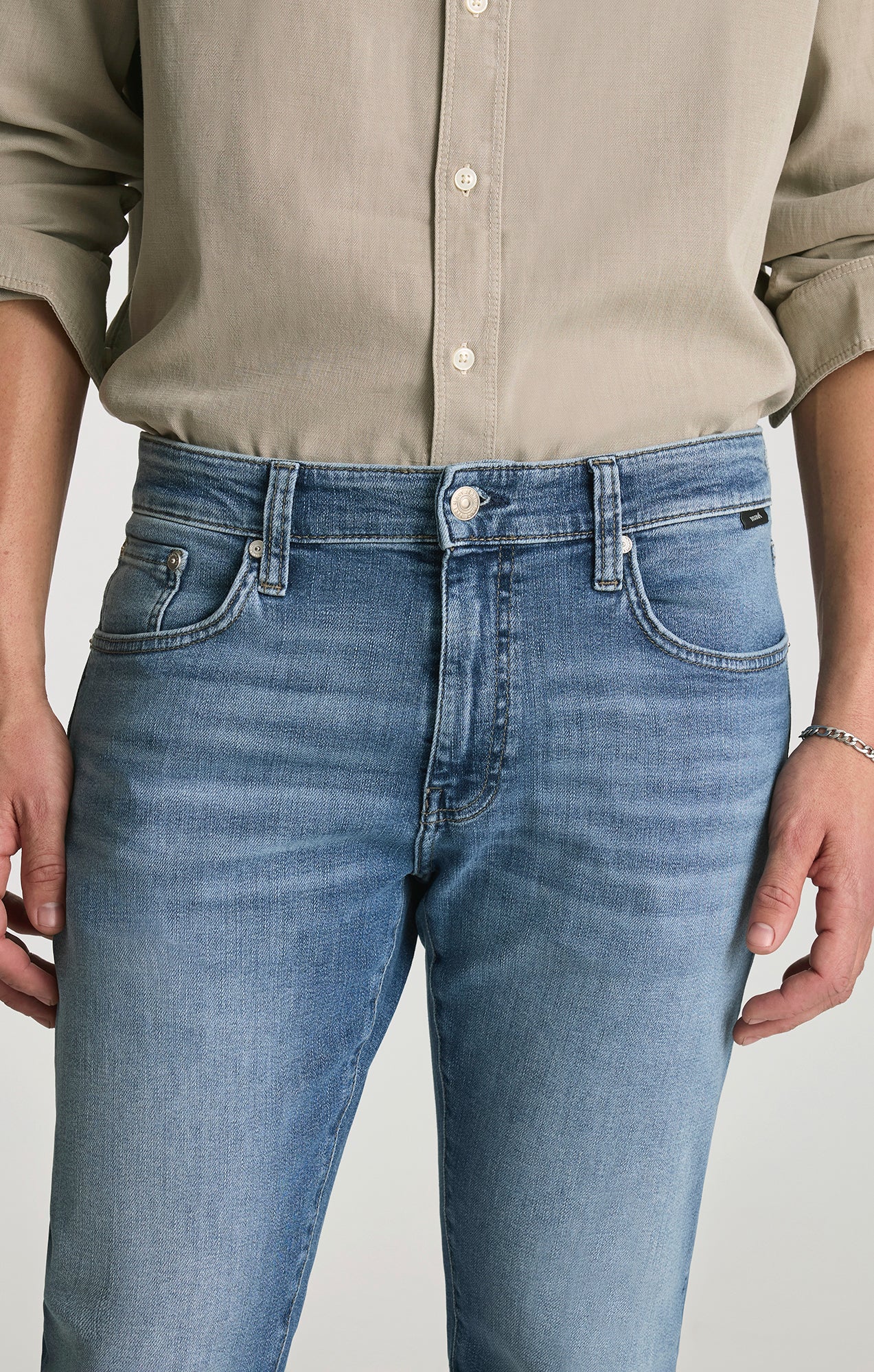 JAMBES DROITES MARCUS SLIM EN CUIR BROSSÉ CLASSIQUE VINTAGE LÉGER