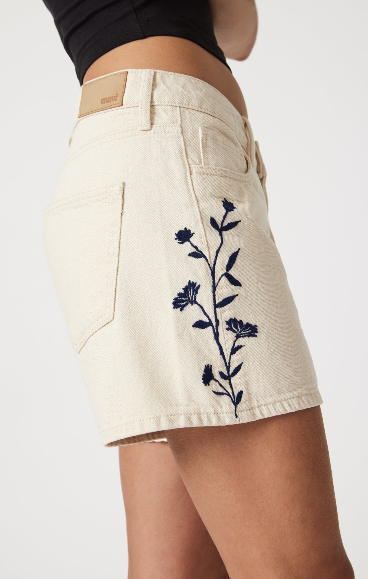 HEIDI SHORTS IN BEIGE DENIM - Mavi Jeans