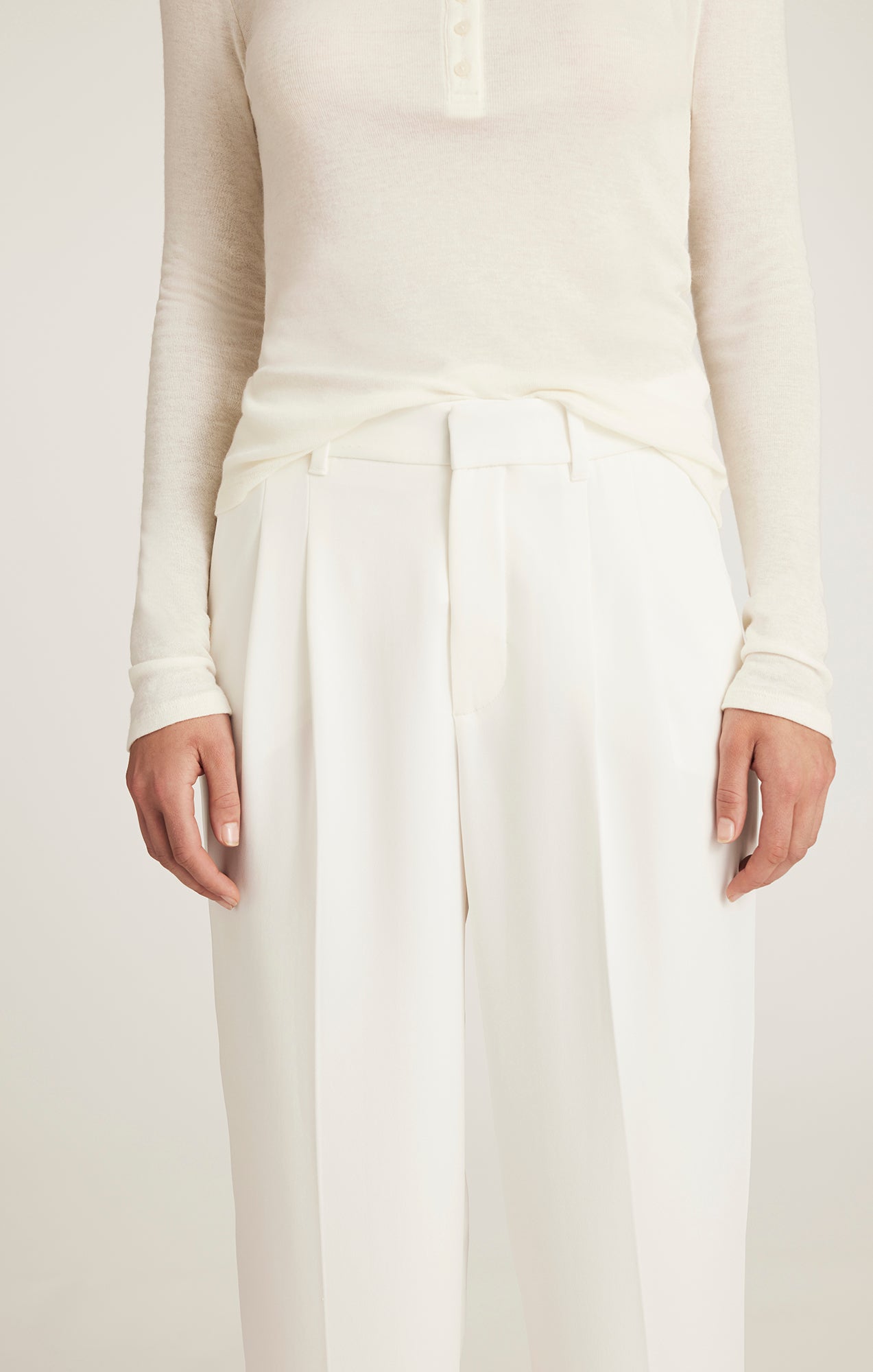 EDITION STRAIGHT LEG PANTS IN COCONUT MILK - Mavi Jeans