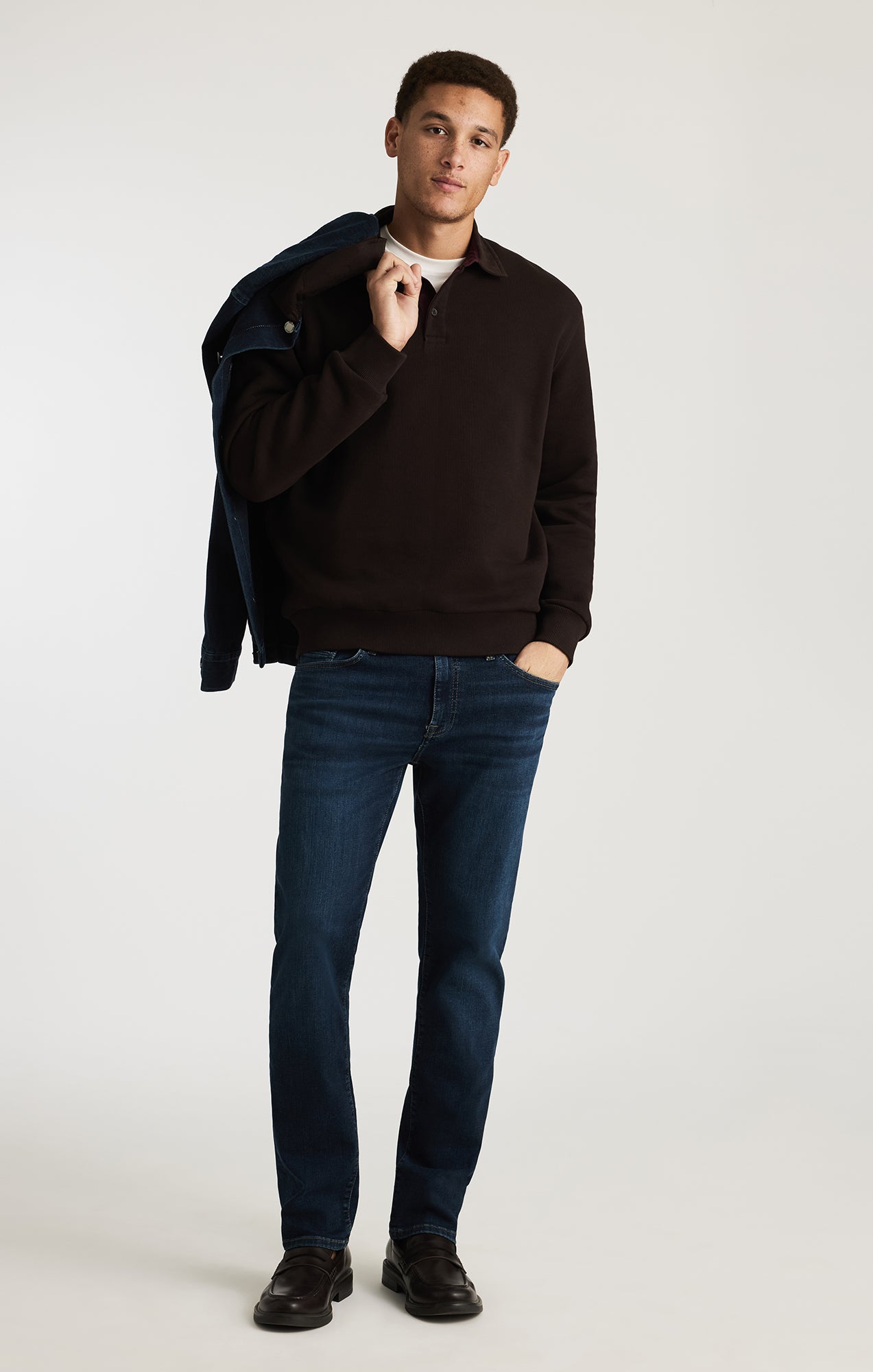 EDITION WOOL POLO SWEATER IN GANACHE - Mavi Jeans