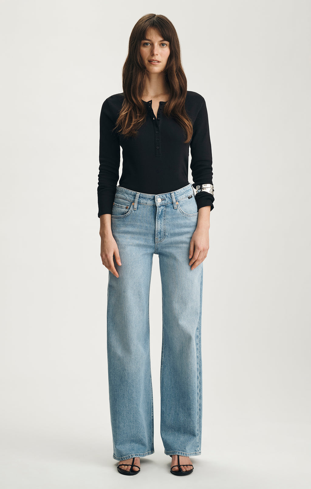 FLORIDA WIDE LEG IN BLEACHED CLASSIC BLUE - Mavi Jeans