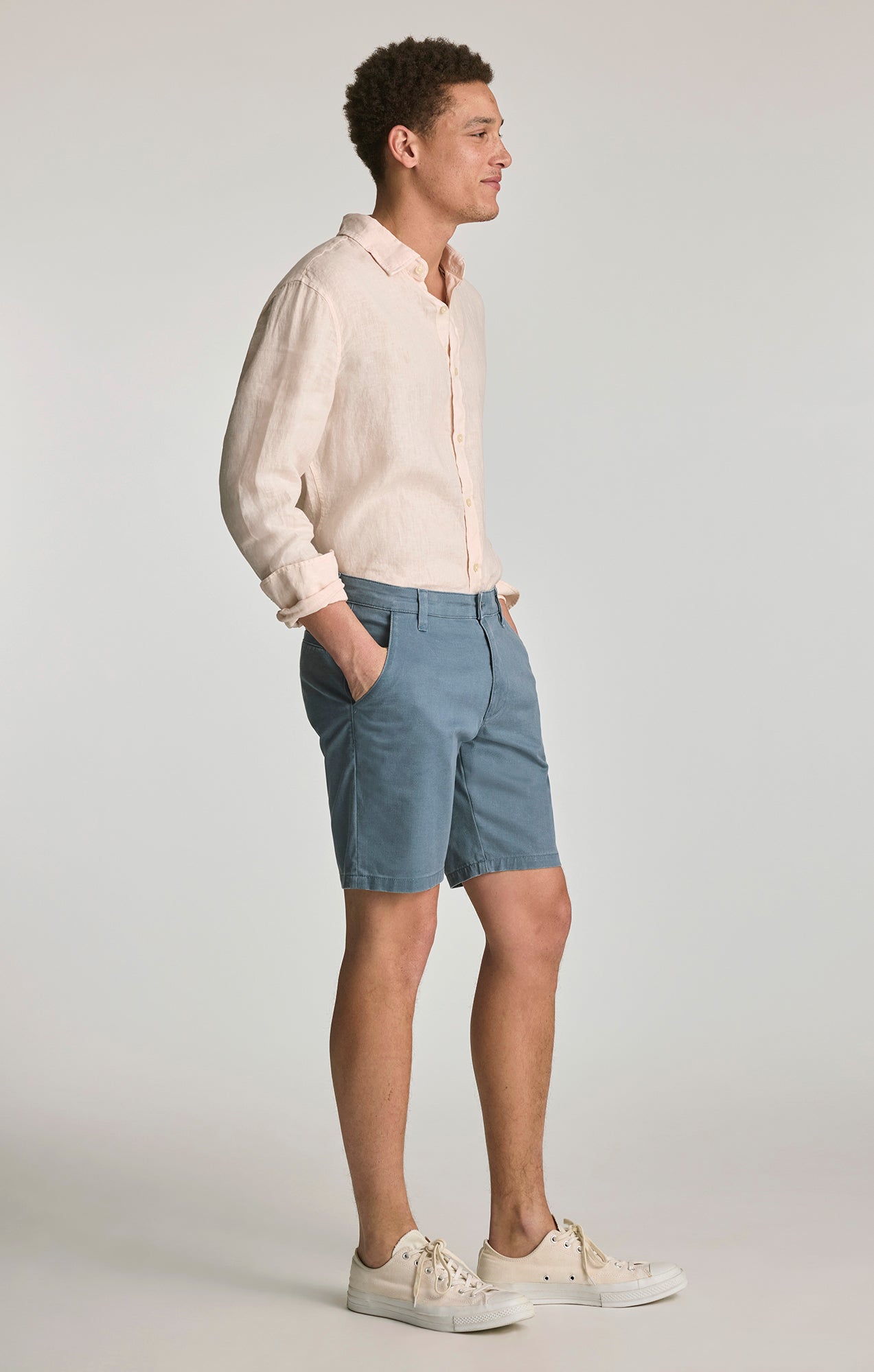 NOAH SHORTS IN FADED BLUE VINTAGE COLORED - Mavi Jeans