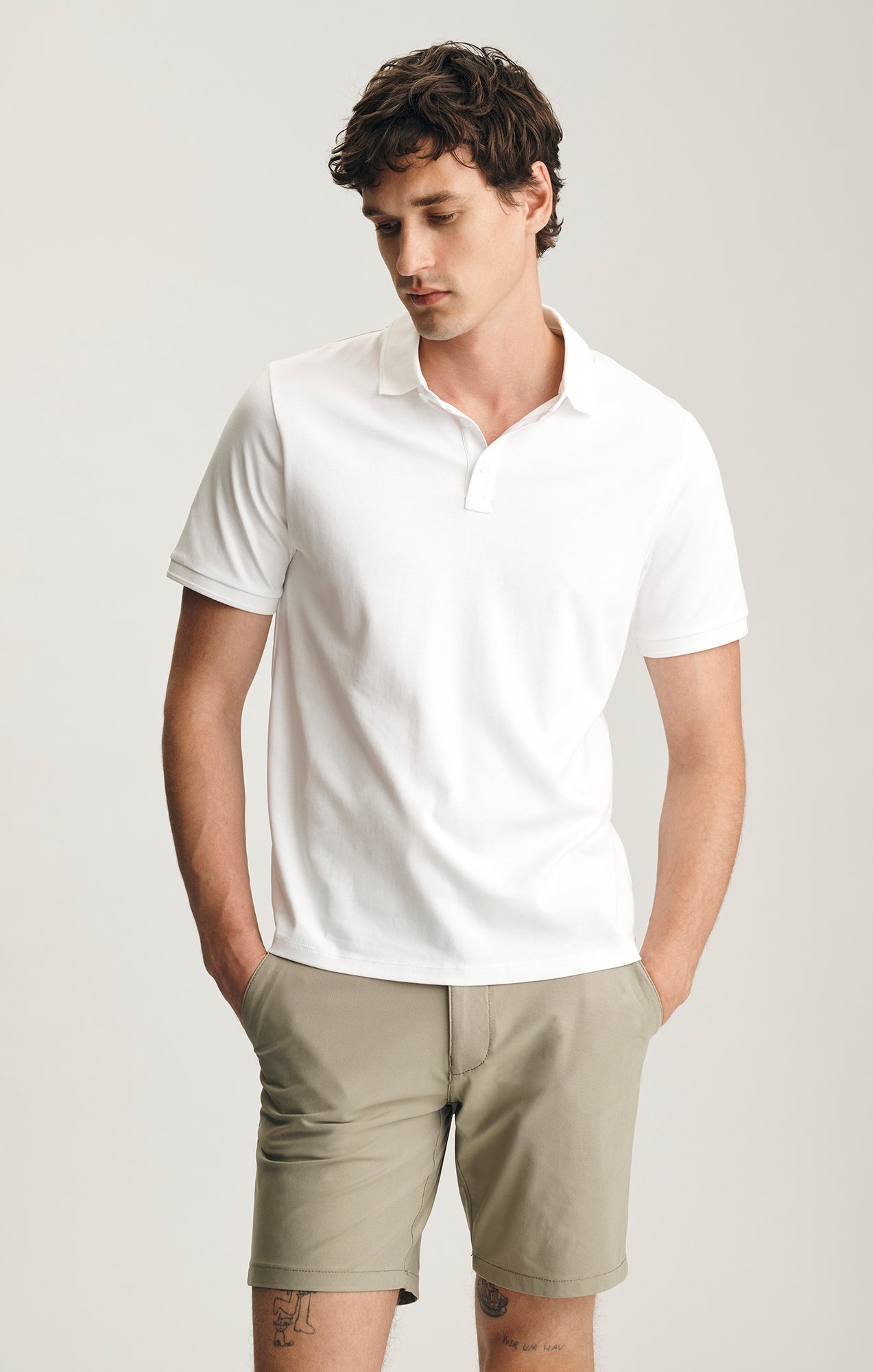Mavi Men's Interlock Polo T-Shirt In White – Mavi Canada