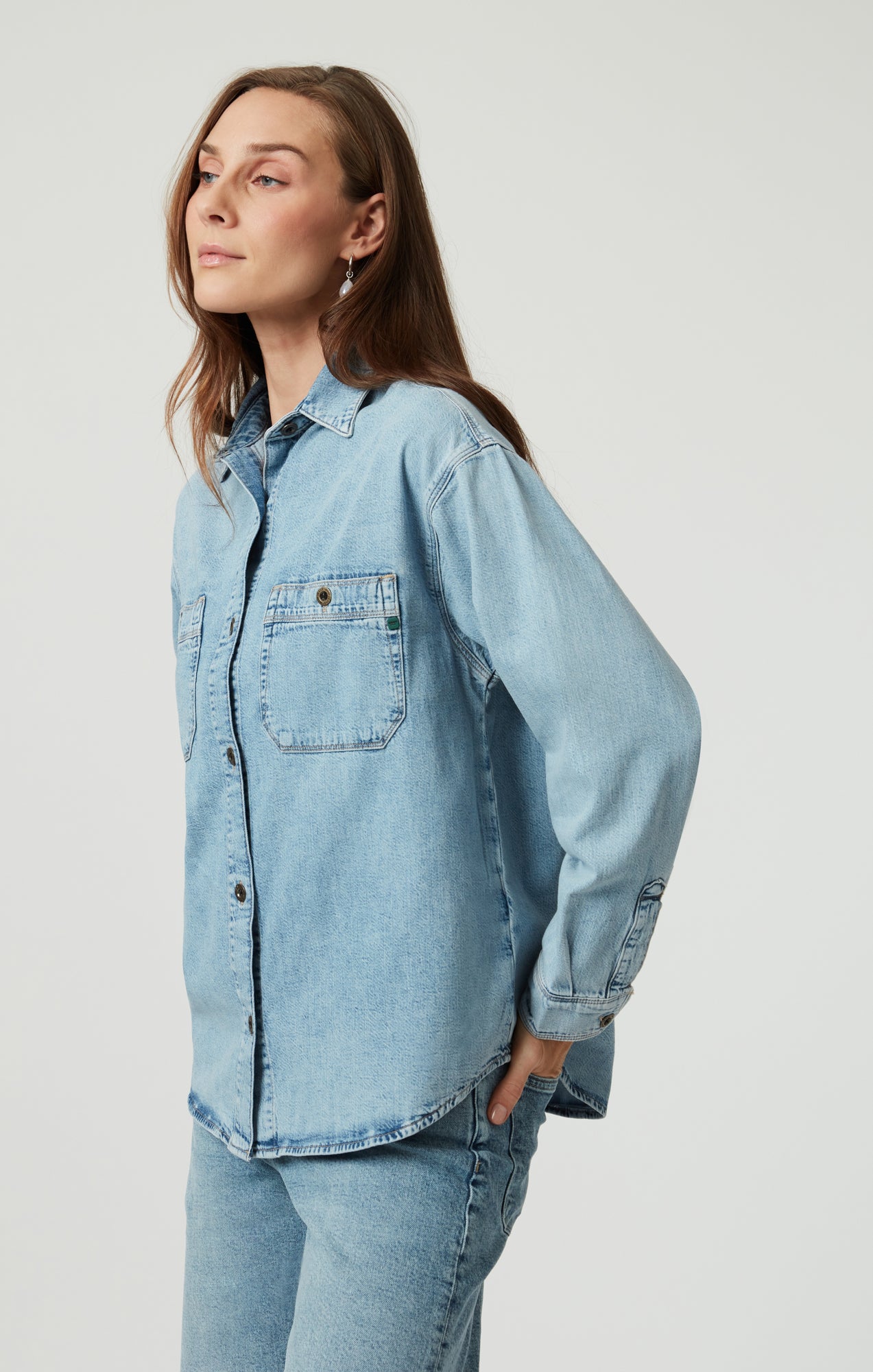 SUSAN DENIM SHIRT IN LIGHT USED DENIM - Mavi Jeans