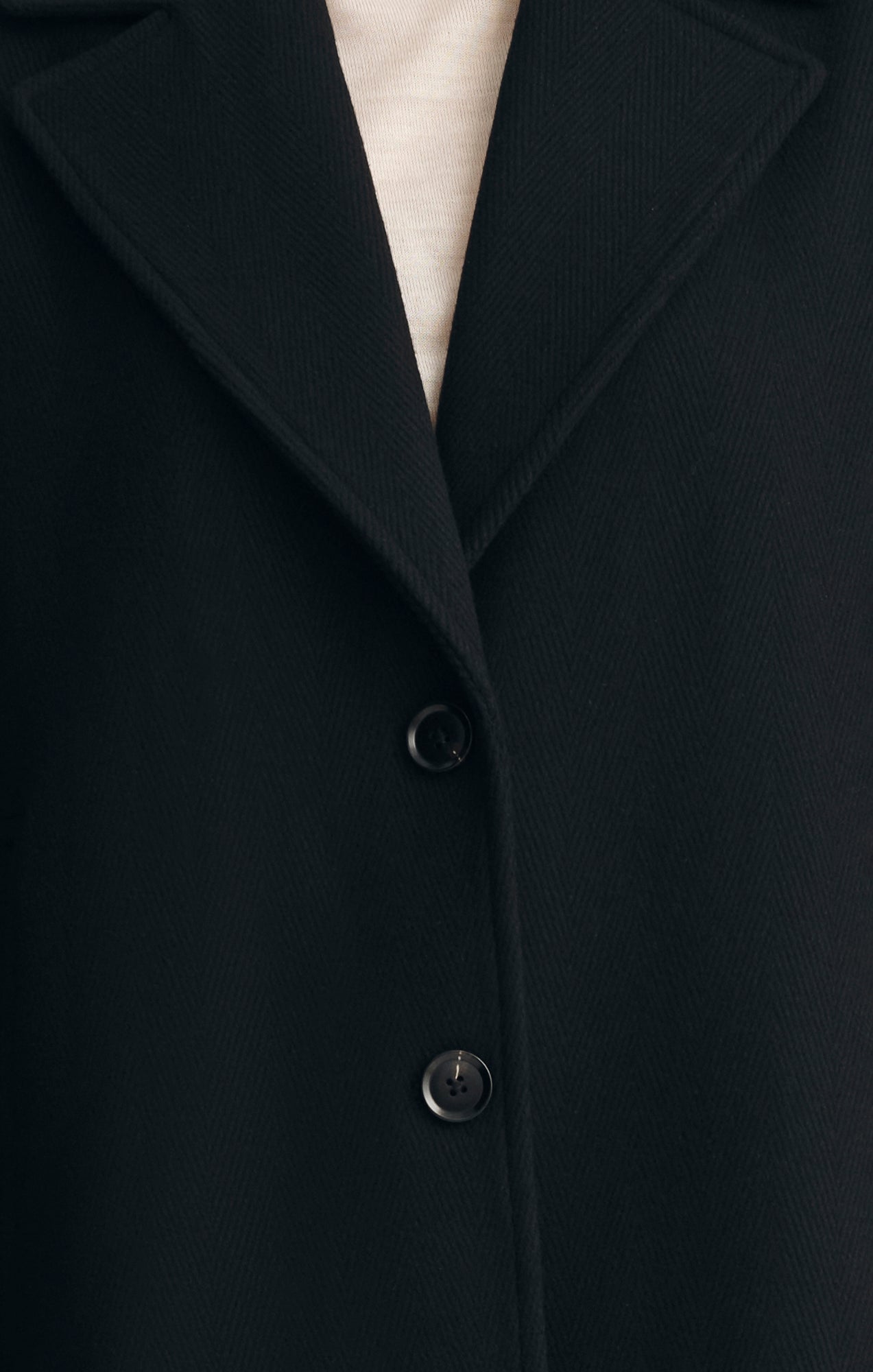 EDITION PEACOAT IN BLACK