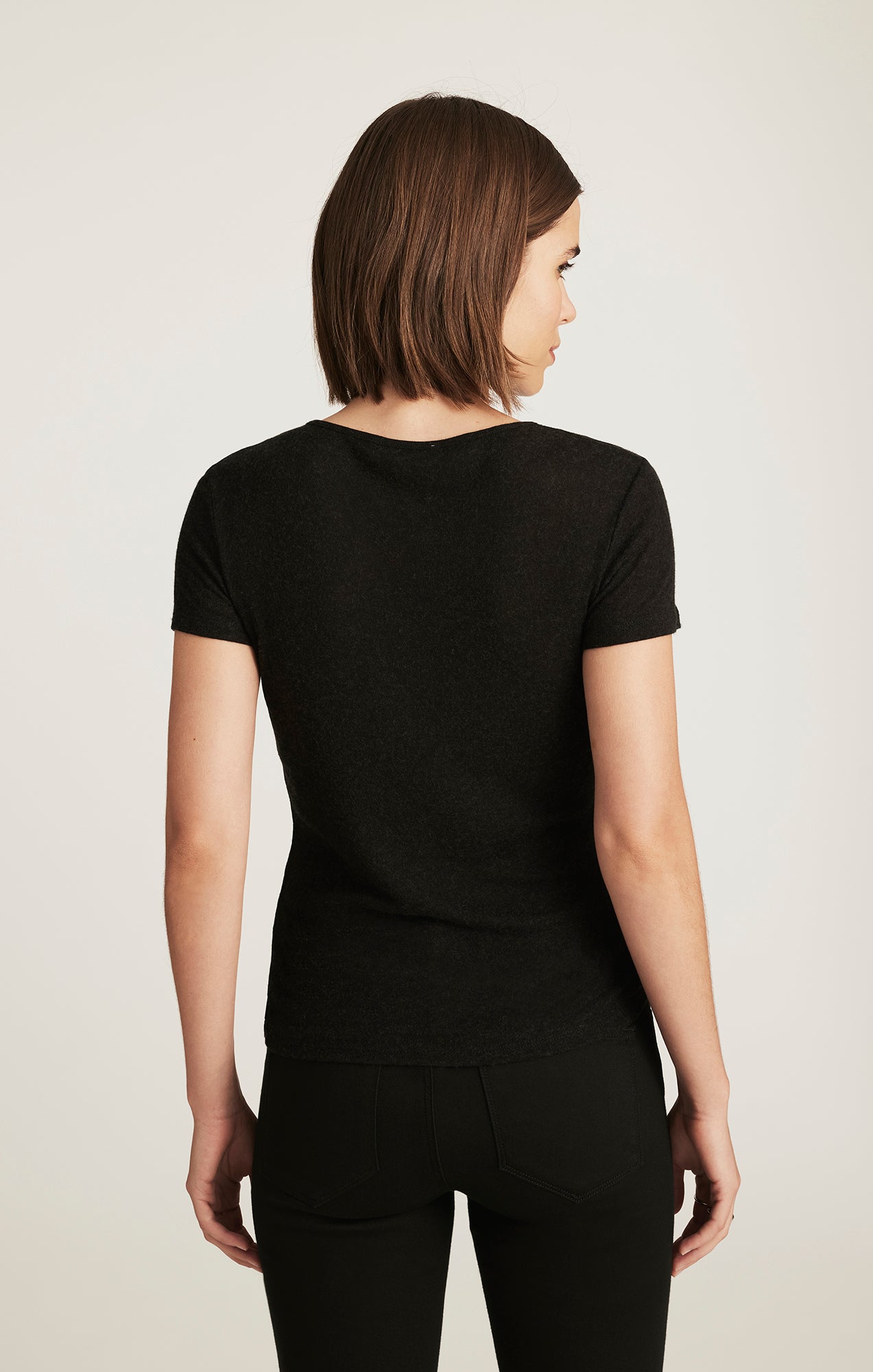 EDITION CAP SLEEVE T-SHIRT IN BLACK - Mavi Jeans