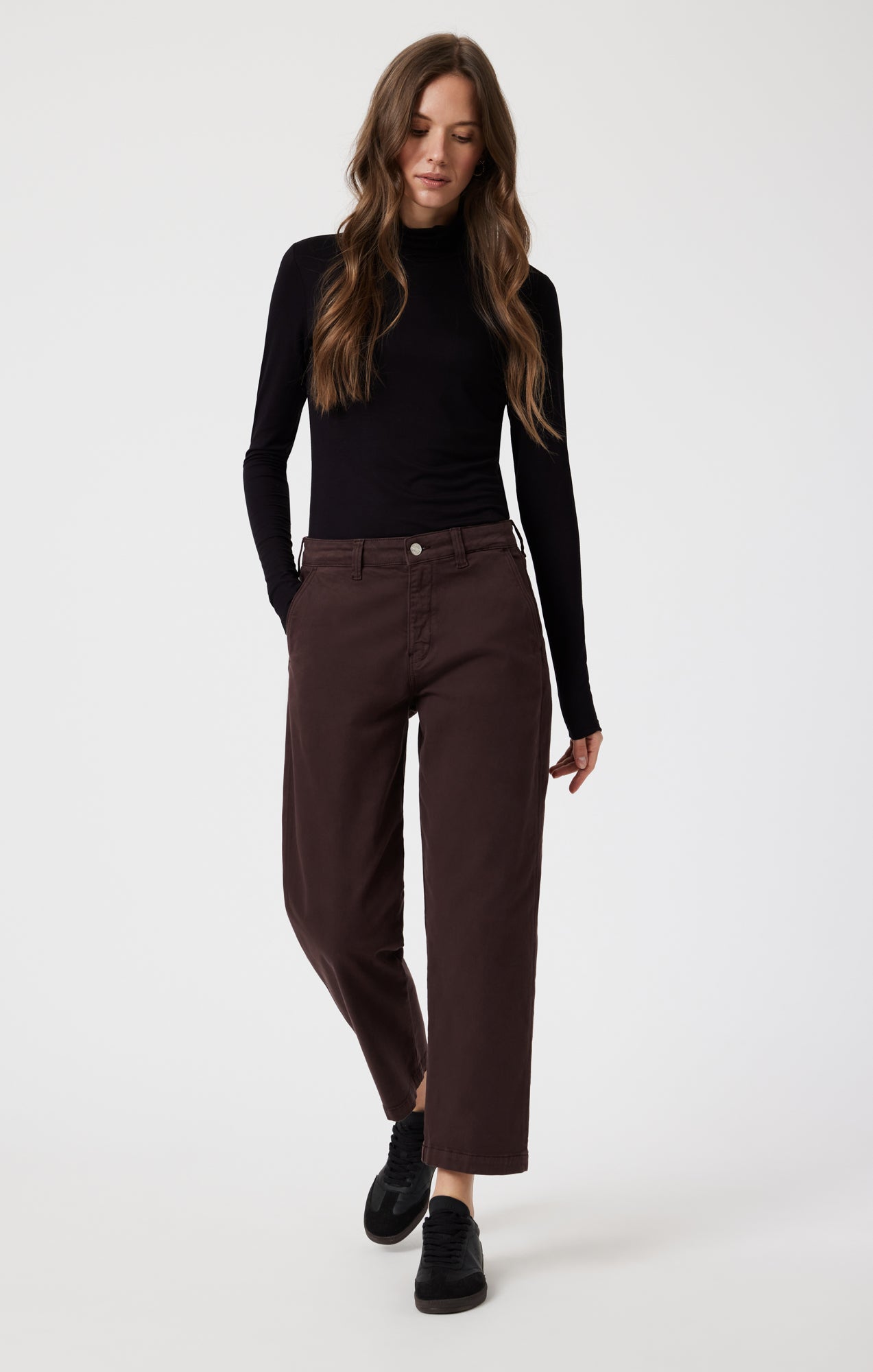 LAUREN STRAIGHT CHINO IN CURRANT CASUAL TWILL - Mavi Jeans