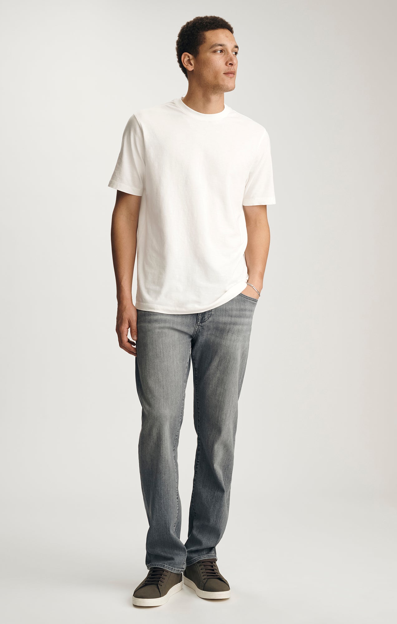 SOFT SLUB CREW NECK T-SHIRT IN WHITE