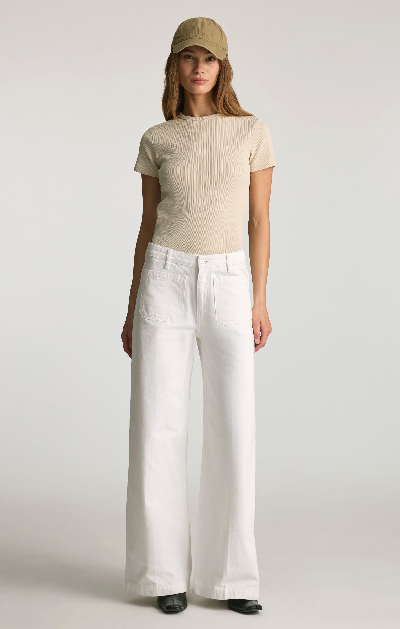 CHRISTINE WIDE LEG IN WHITE CLASSIC DENIM - Mavi Jeans