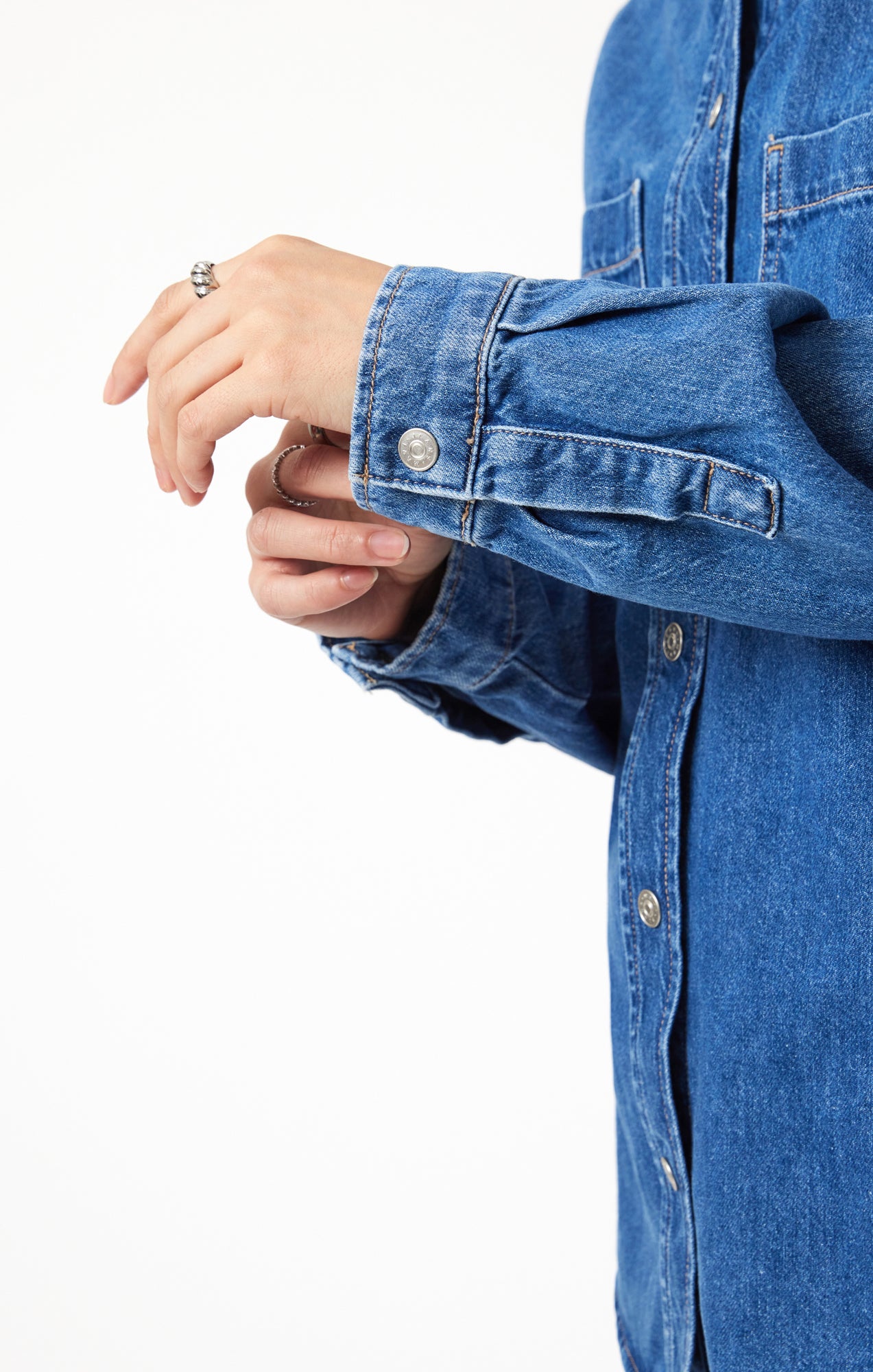ALESTA DENIM SHIRT IN DARK CLASSIC BLUE - Mavi Jeans
