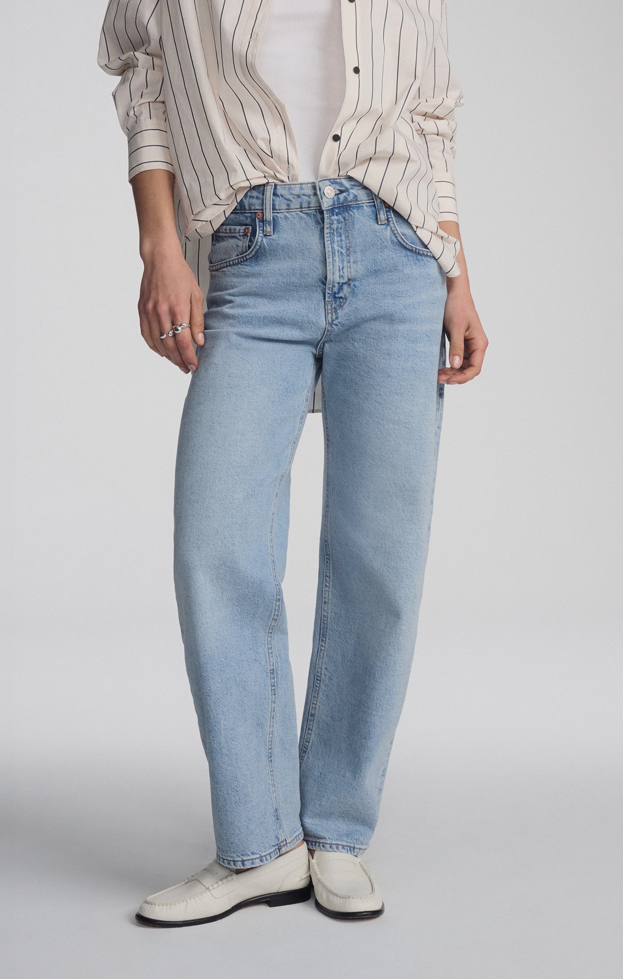 NICA BARREL IN LIGHT BRUSHED CLASSIC BLUE - Mavi Jeans