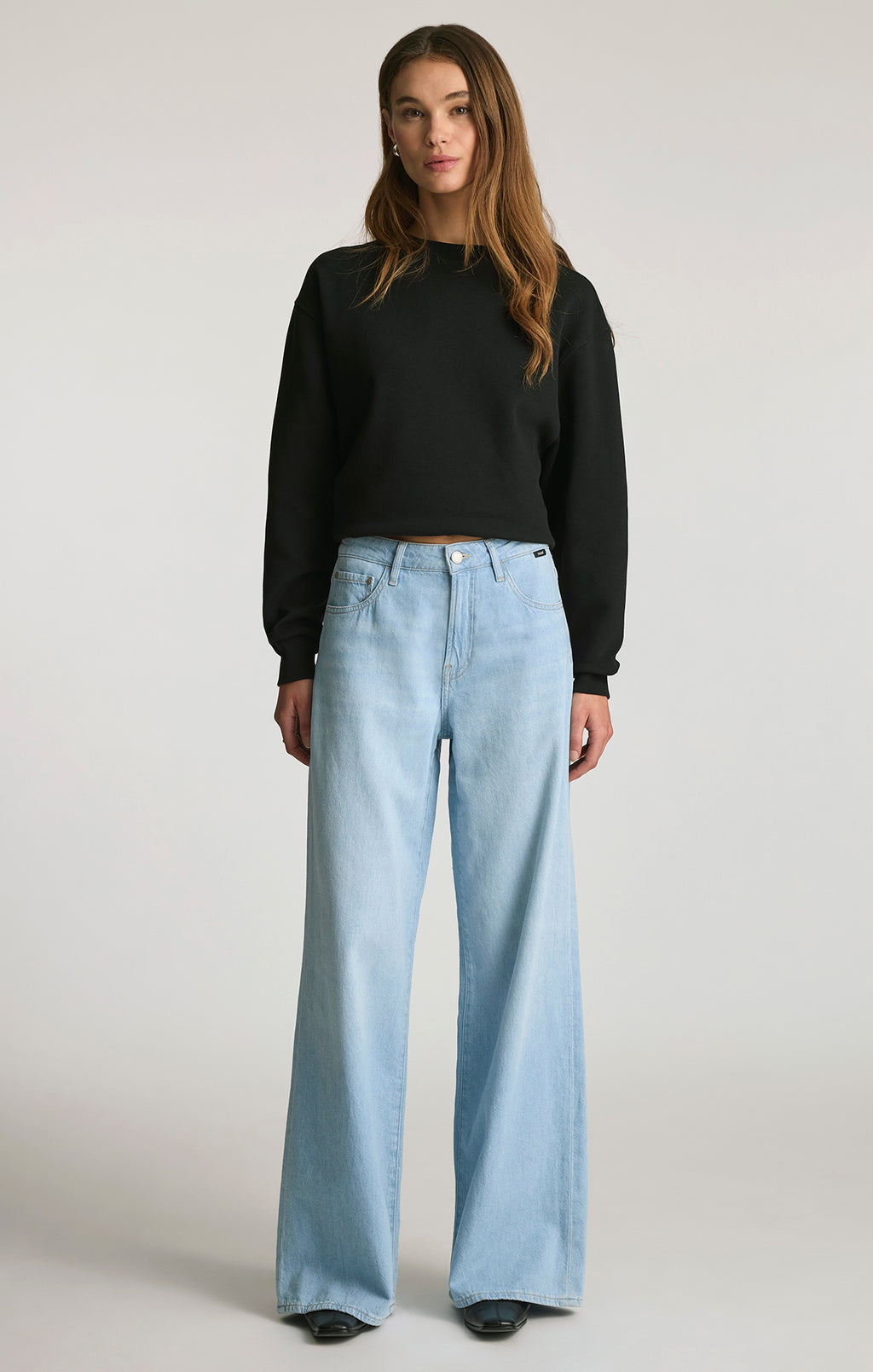 JOY WIDE LEG IN LIGHT LINEN DENIM