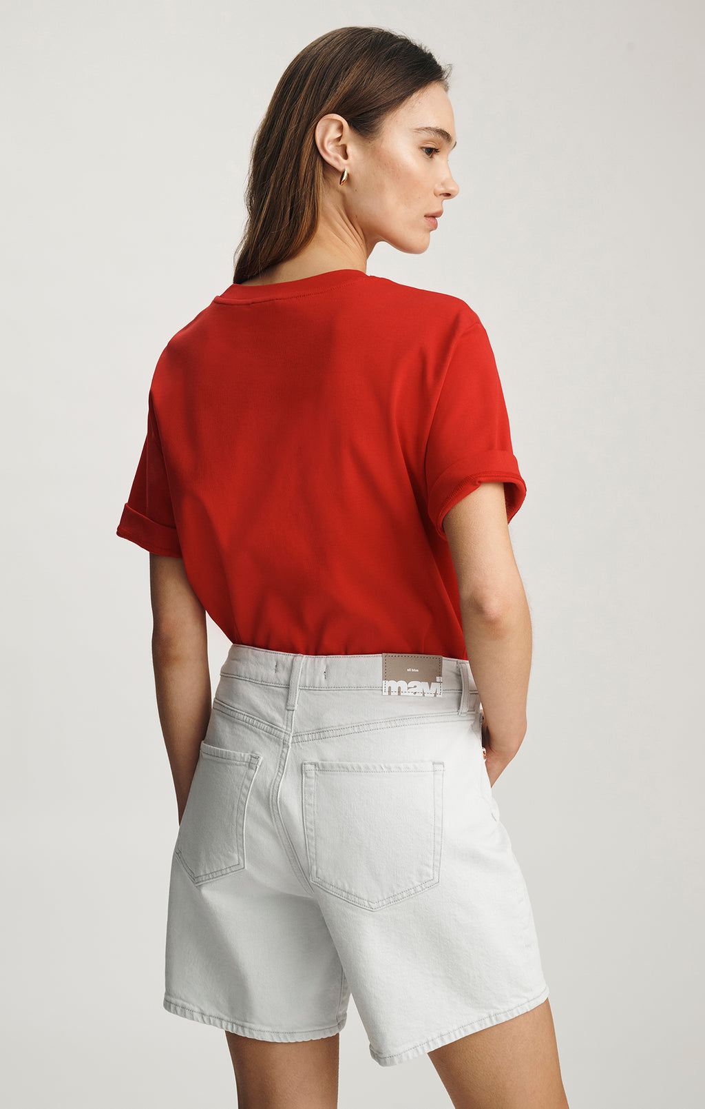 HEIDI LONG SHORTS IN LIGHT SKY CLASSIC BLUE - Mavi Jeans