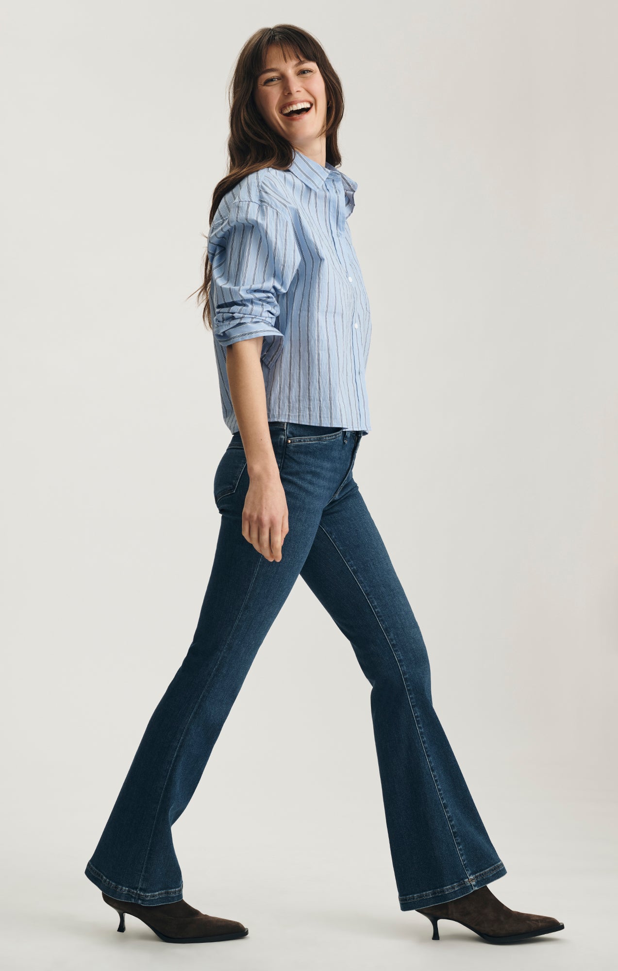 SYDNEY FLARE IN DARK BRUSHED GOLD PREMIUM - Mavi Jeans