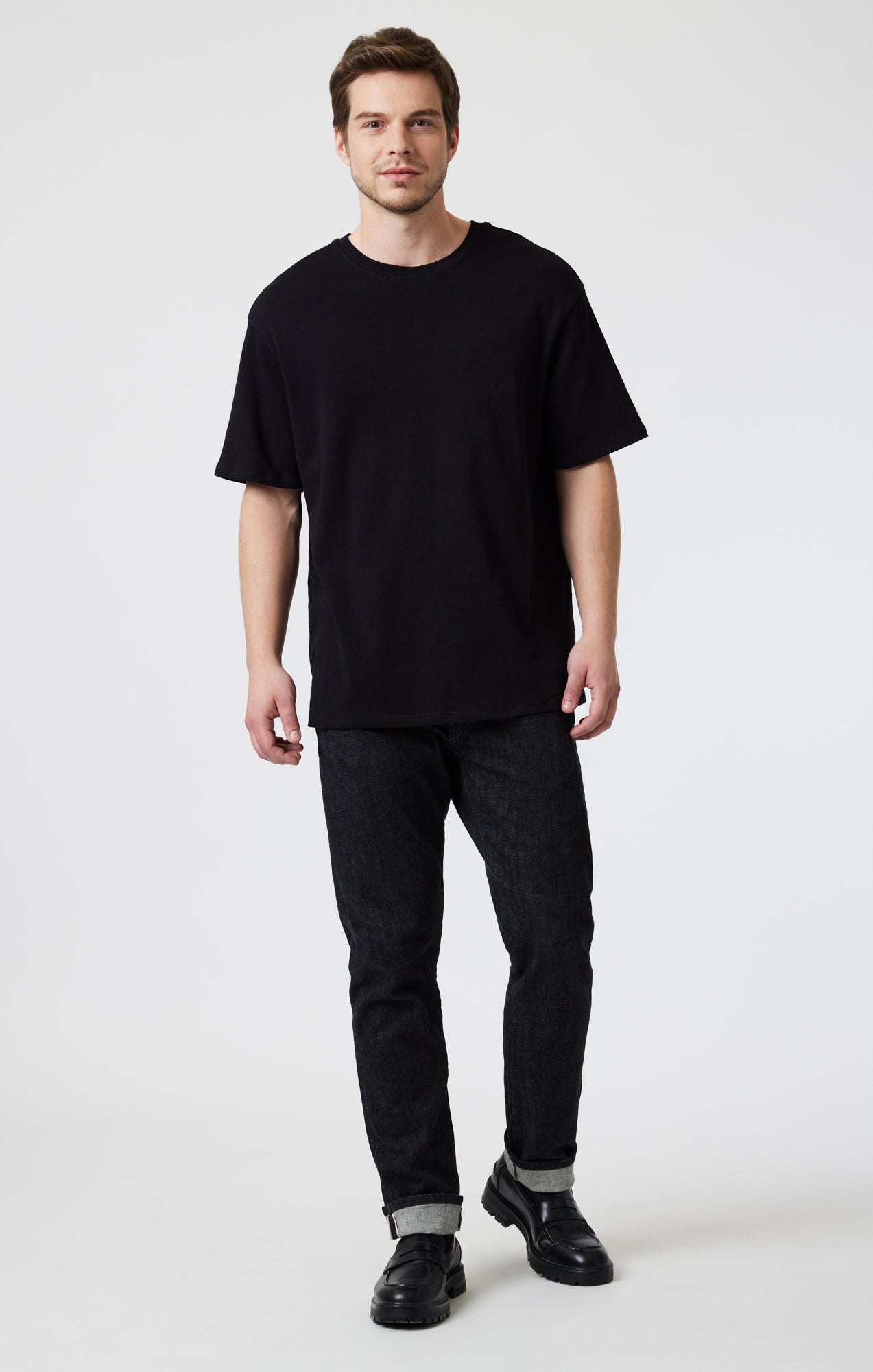 DROP SHOULDER T-SHIRT IN BLACK - Mavi Jeans