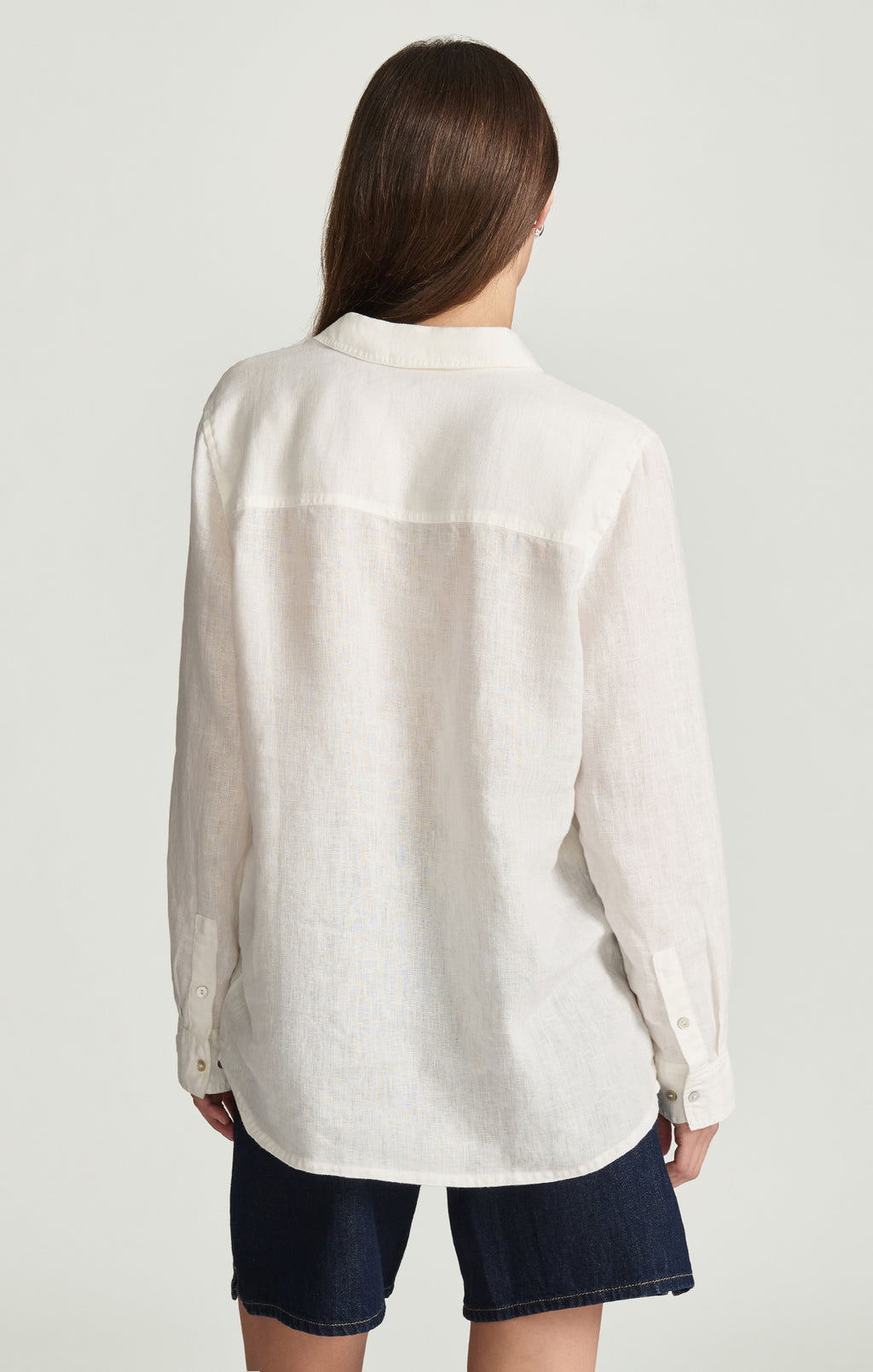 DOUBLE POCKET BUTTON-UP SHIRT IN ANTIQUE WHITE - Mavi Jeans