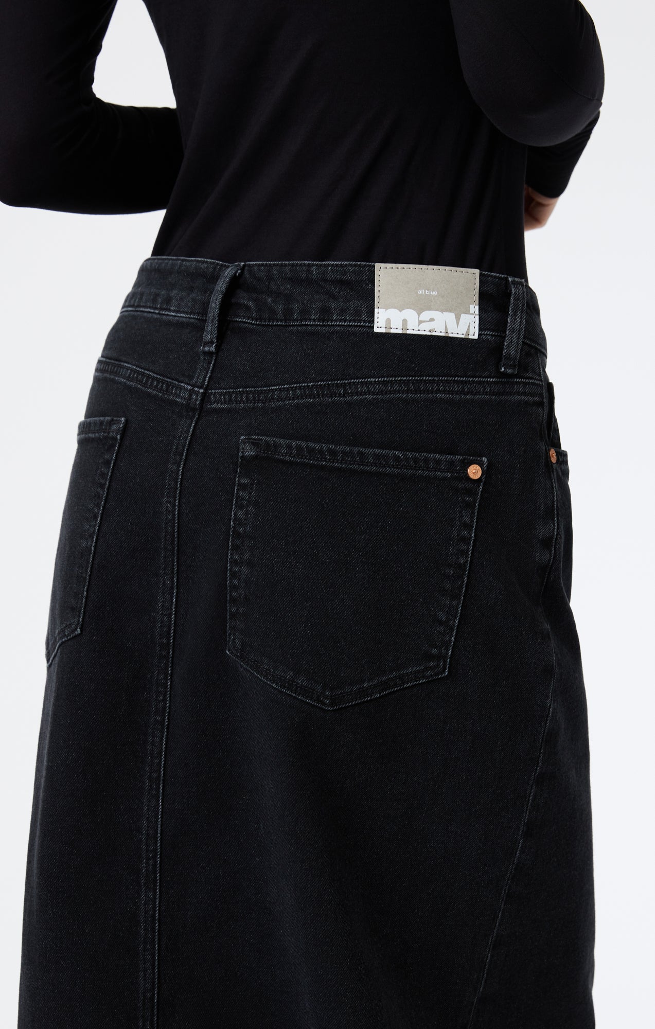 Mavi Women's Milena Denim Skirt In Dark Smoke Denim – Mavi Canada
