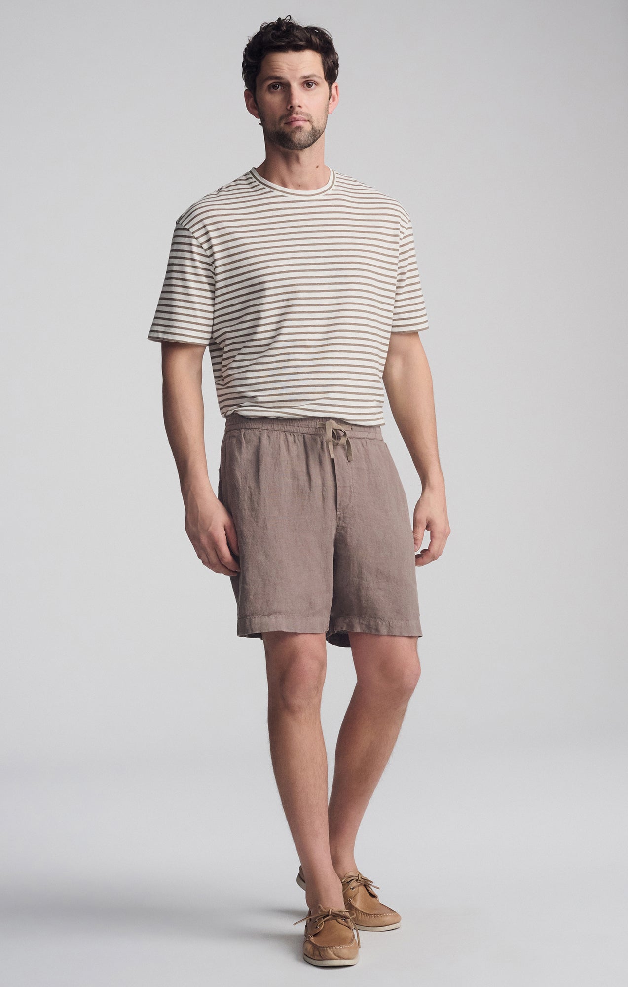 LINEN POCKET SHORTS IN BRINDLE - Mavi Jeans