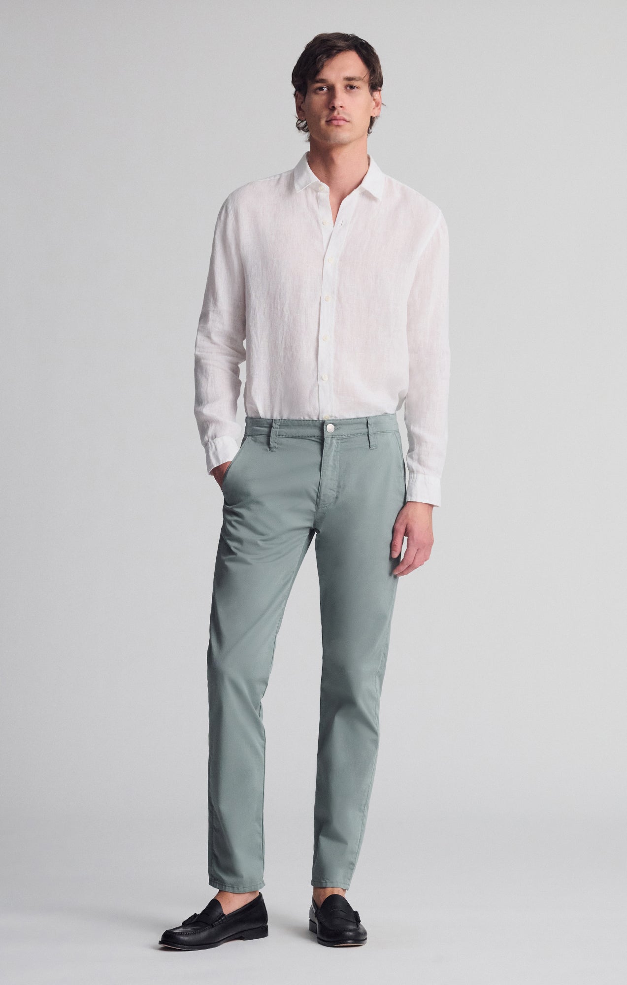 MILTON SLIM STRAIGHT CHINO IN CLOVER CITY SMART - Mavi Jeans