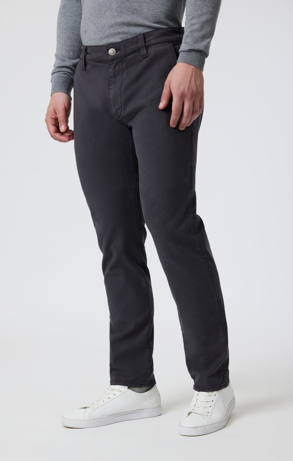 MILTON SLIM STRAIGHT CHINO IN ASH LUXE TWILL - Mavi Jeans