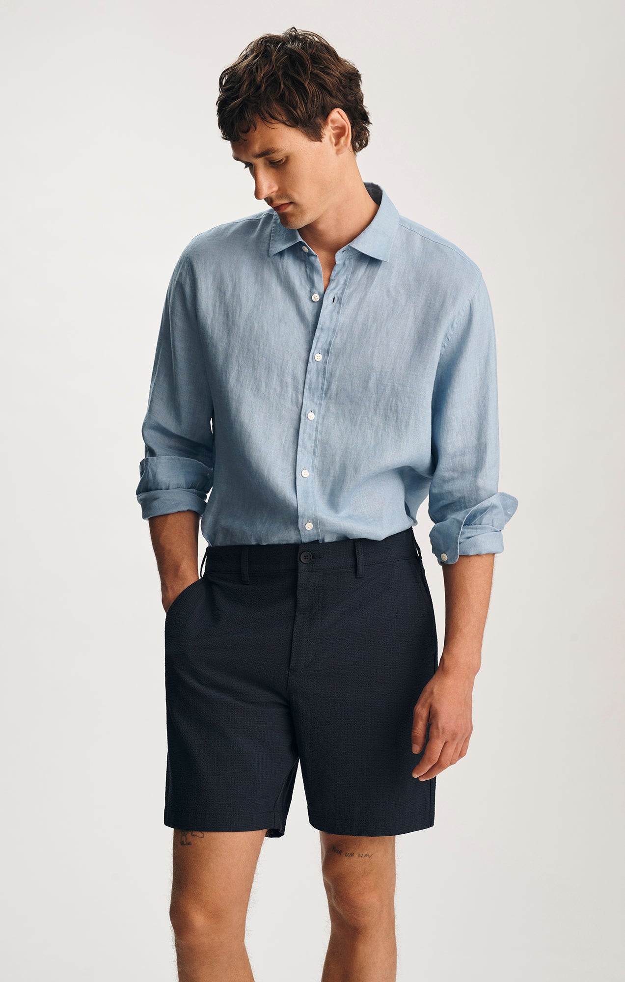 CHINO 7" INSEAM SHORTS IN NAVY BLAZER - Mavi Jeans