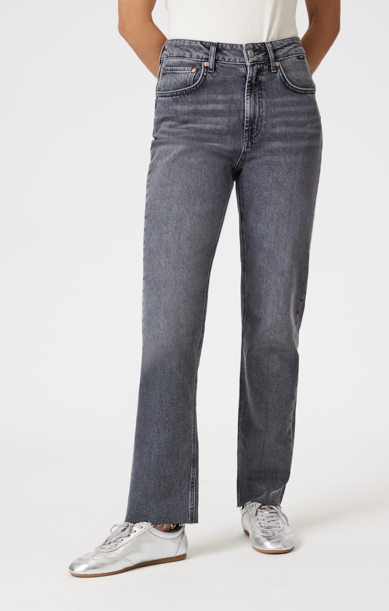NEW YORK STRAIGHT LEG IN MID SMOKE CLASSIC BLUE - Mavi Jeans