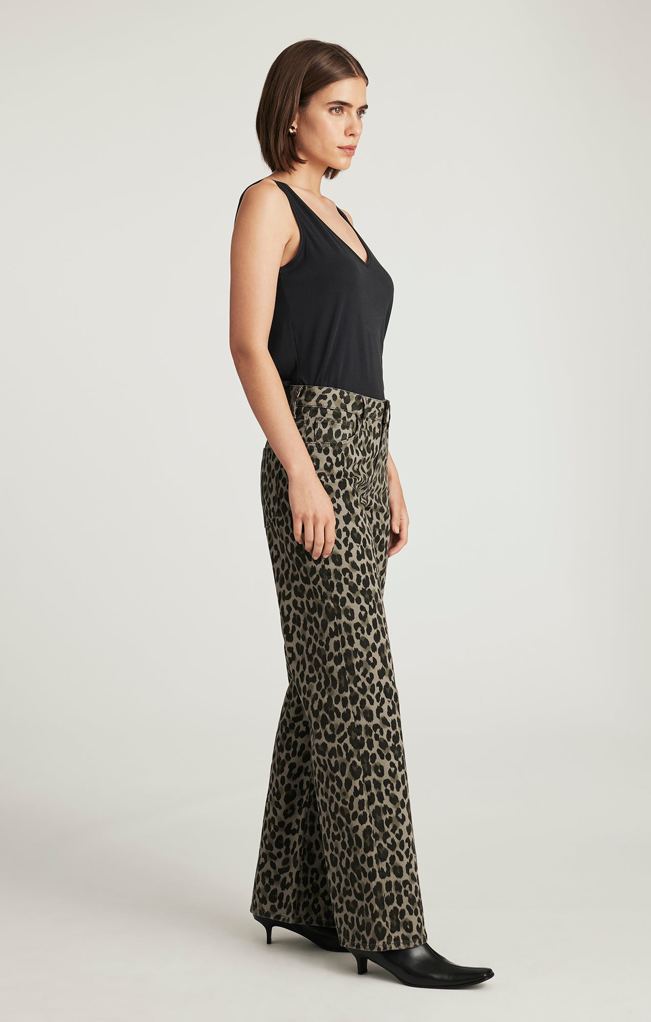 SABRINA WIDE LEG IN GREEN LEO DENIM - Mavi Jeans