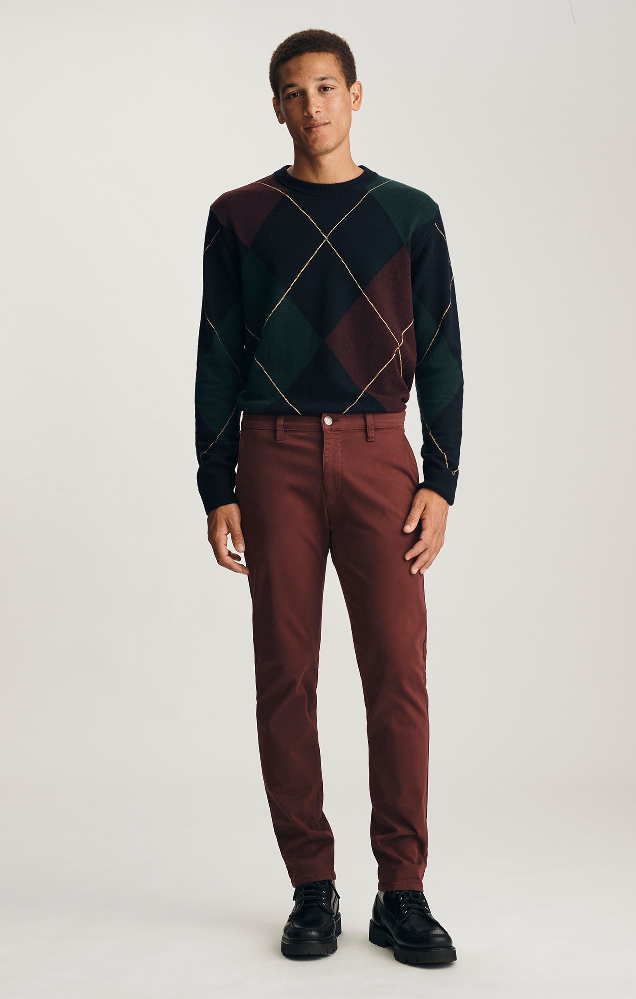 MILTON SLIM STRAIGHT CHINO IN PORT ROYALE CASUAL TWILL