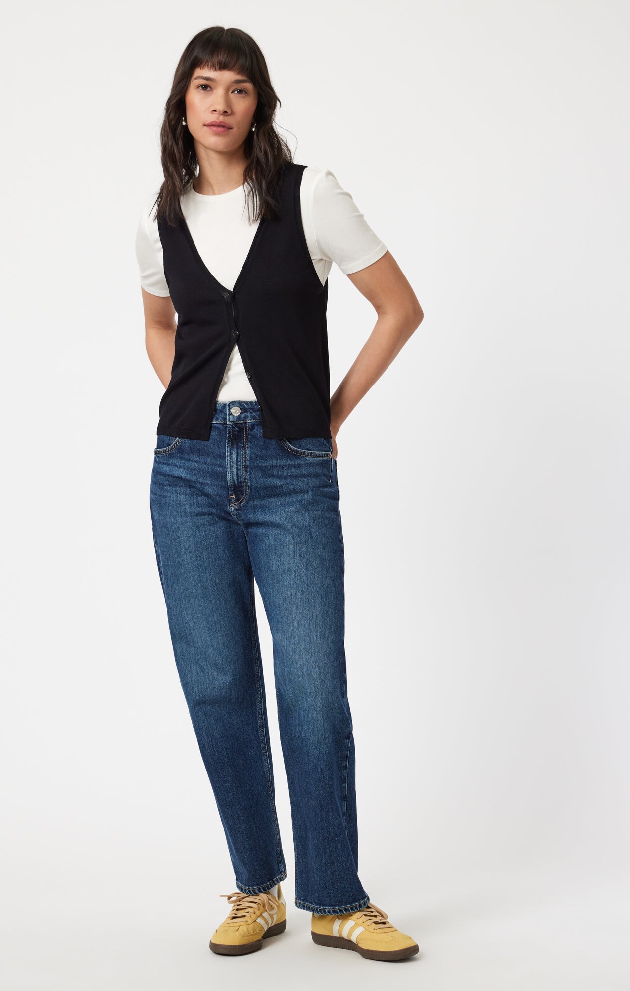 SAVANNAH STRAIGHT LEG IN MID CLASSIC BLUE - Mavi Jeans