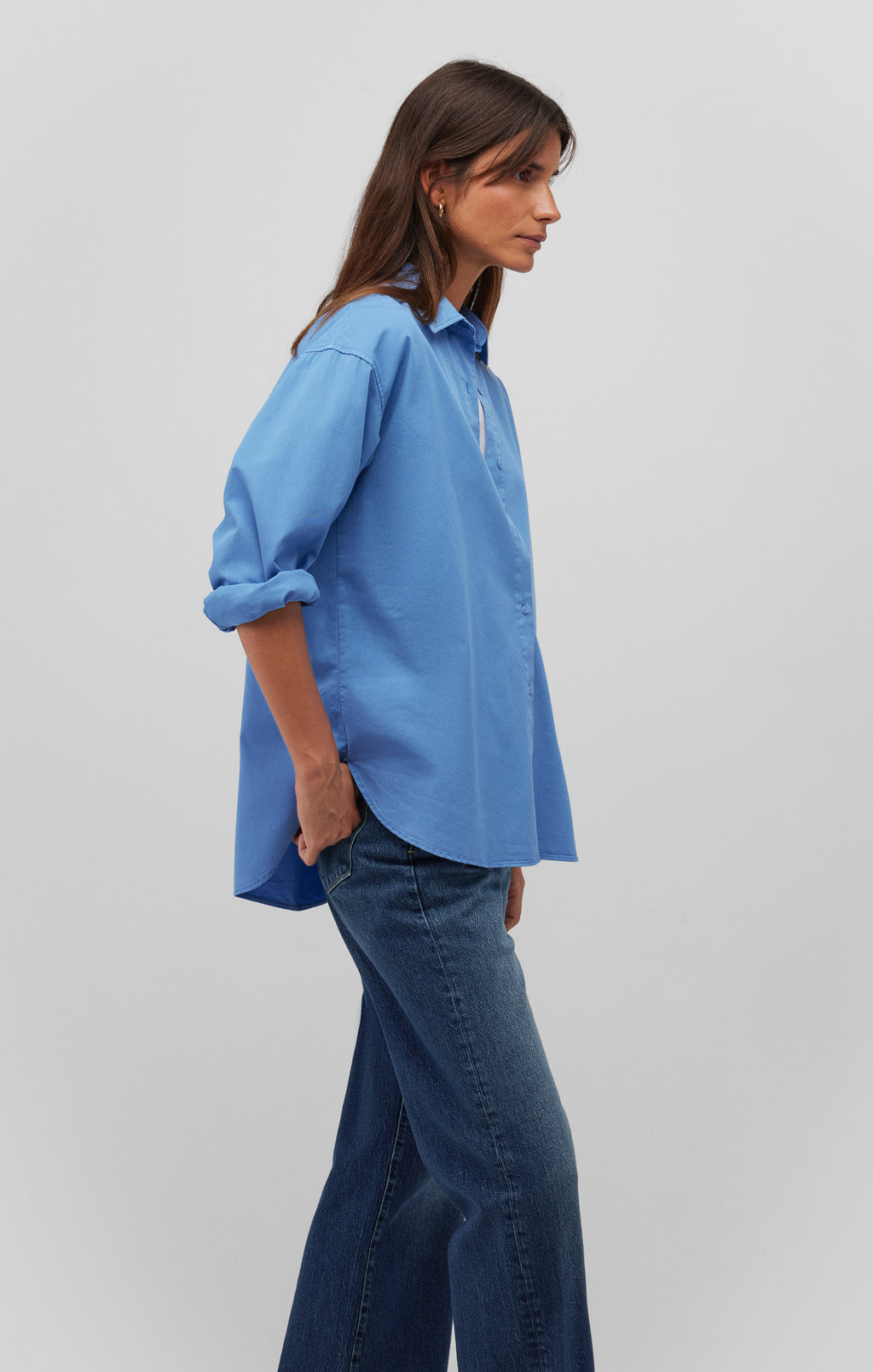 LONG SLEEVE BUTTON-UP SHIRT IN EBB AND FLOW - Mavi Jeans