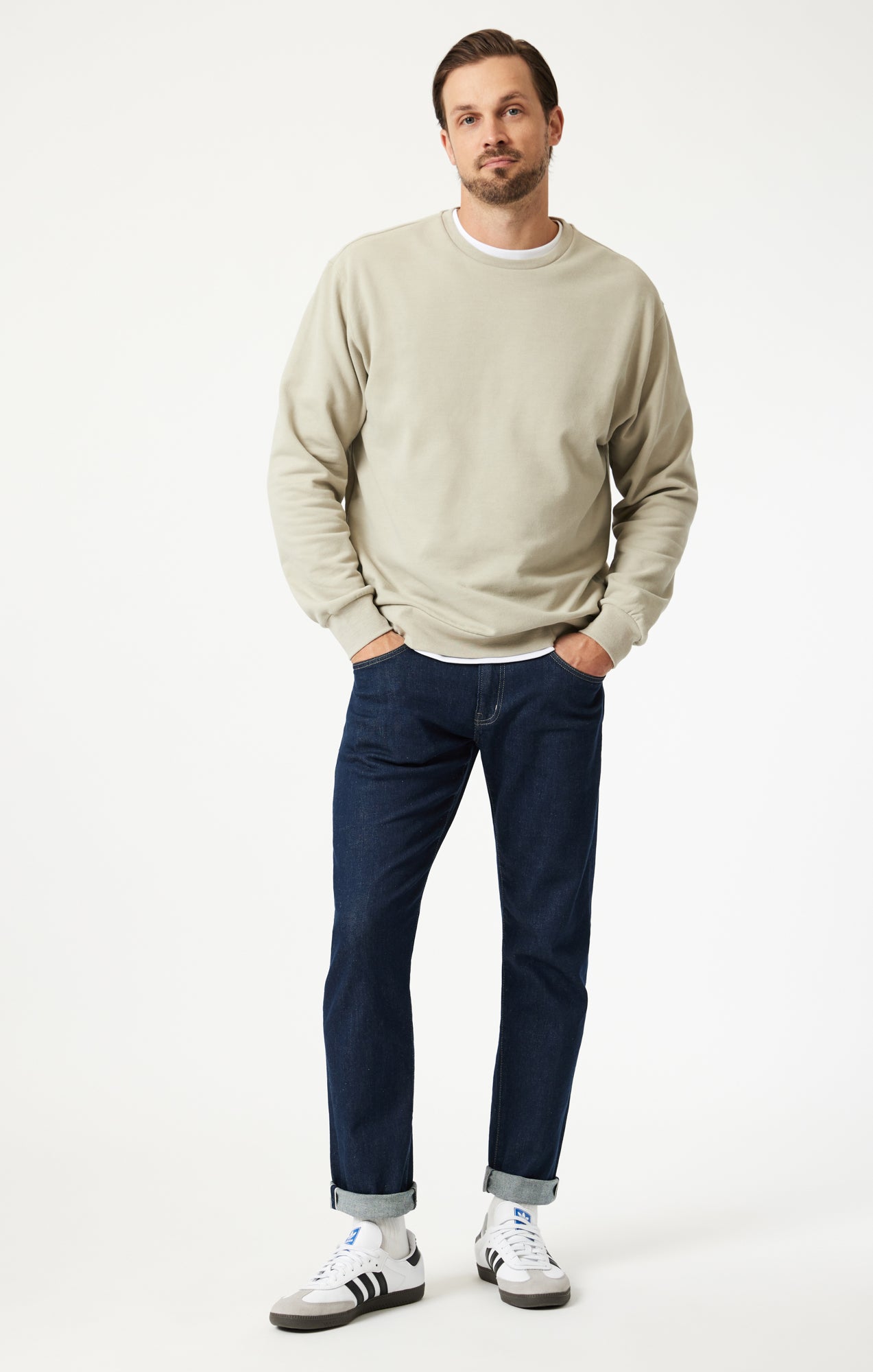 MARCUS SLIM STRAIGHT LEG IN RAW ORGANIC SELVEDGE - Mavi Jeans