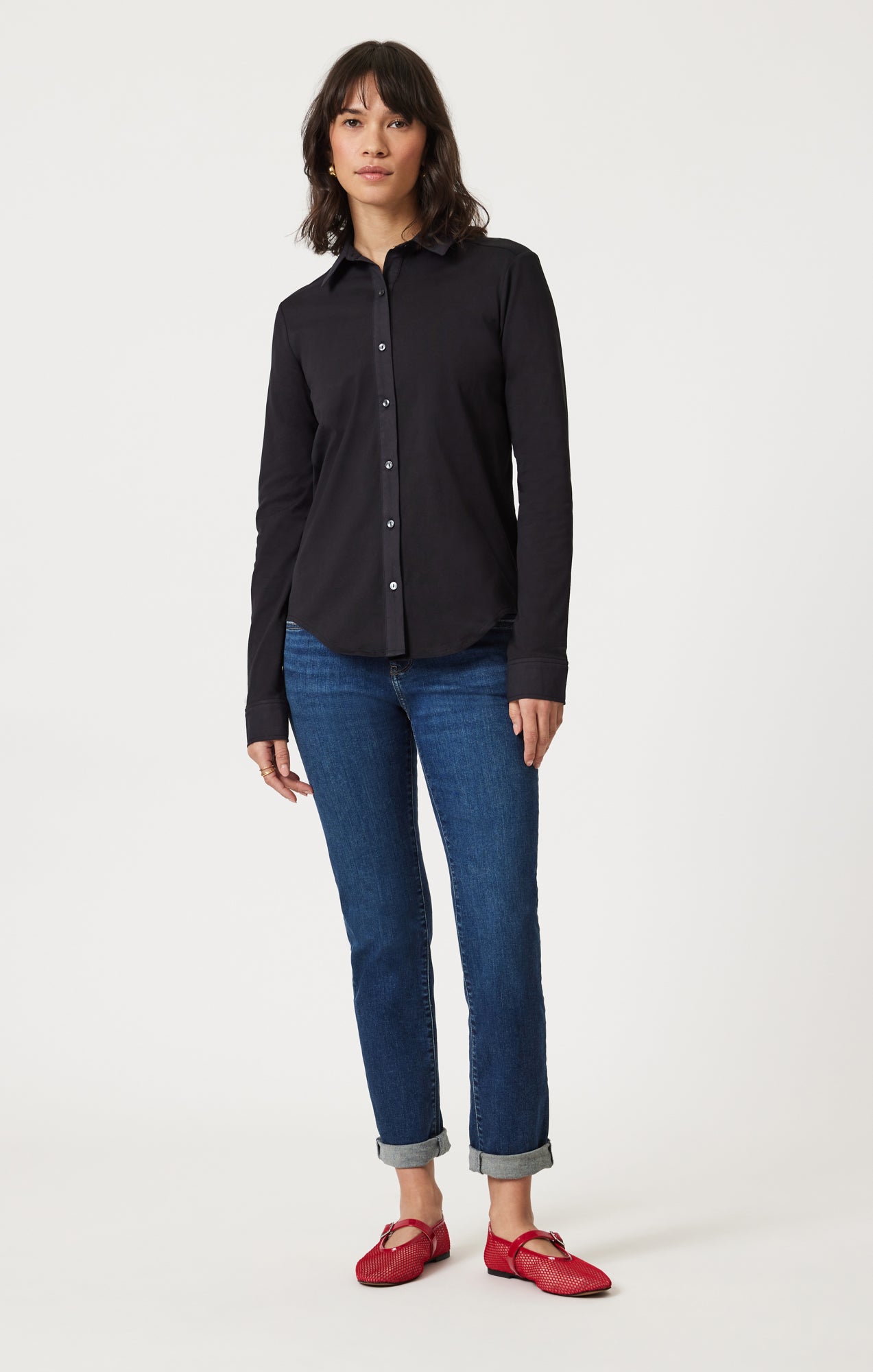EMMA SLIM BOYFRIEND IN DEEP BRUSHED TRIBECA - Mavi Jeans