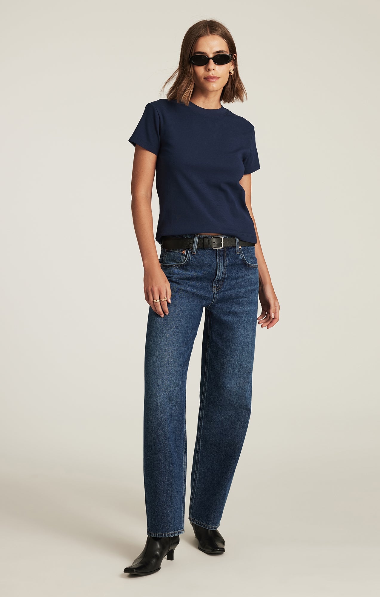 BASIC BABY T-SHIRT IN DRESS BLUES - Mavi Jeans