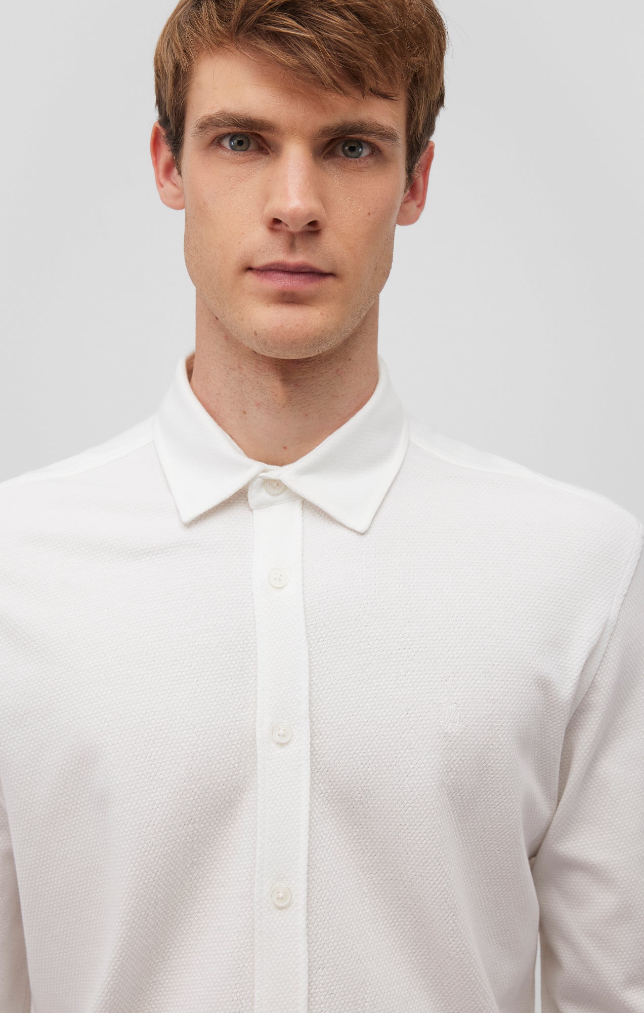 LONG SLEEVE BUTTON-UP SHIRT IN WHITE - Mavi Jeans