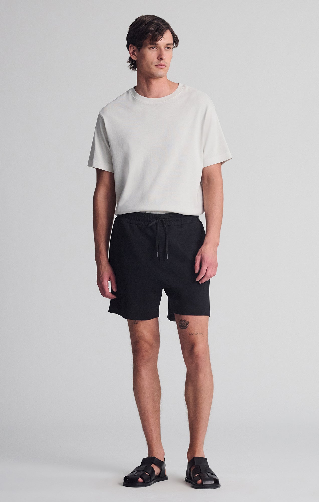 DRAWSTRING SHORTS IN BLACK - Mavi Jeans