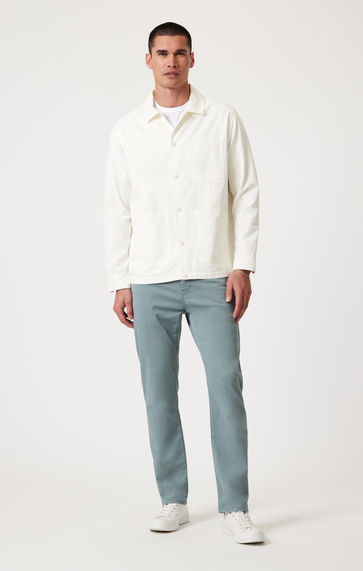 ZACH STRAIGHT LEG IN BLUE CASUAL TWILL - Mavi Jeans