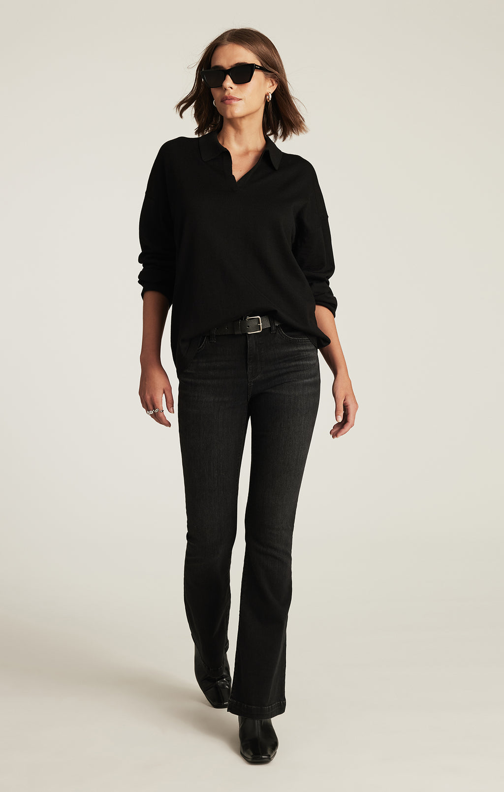 EDITION MERINO WOOL PULLOVER SWEATER IN BLACK